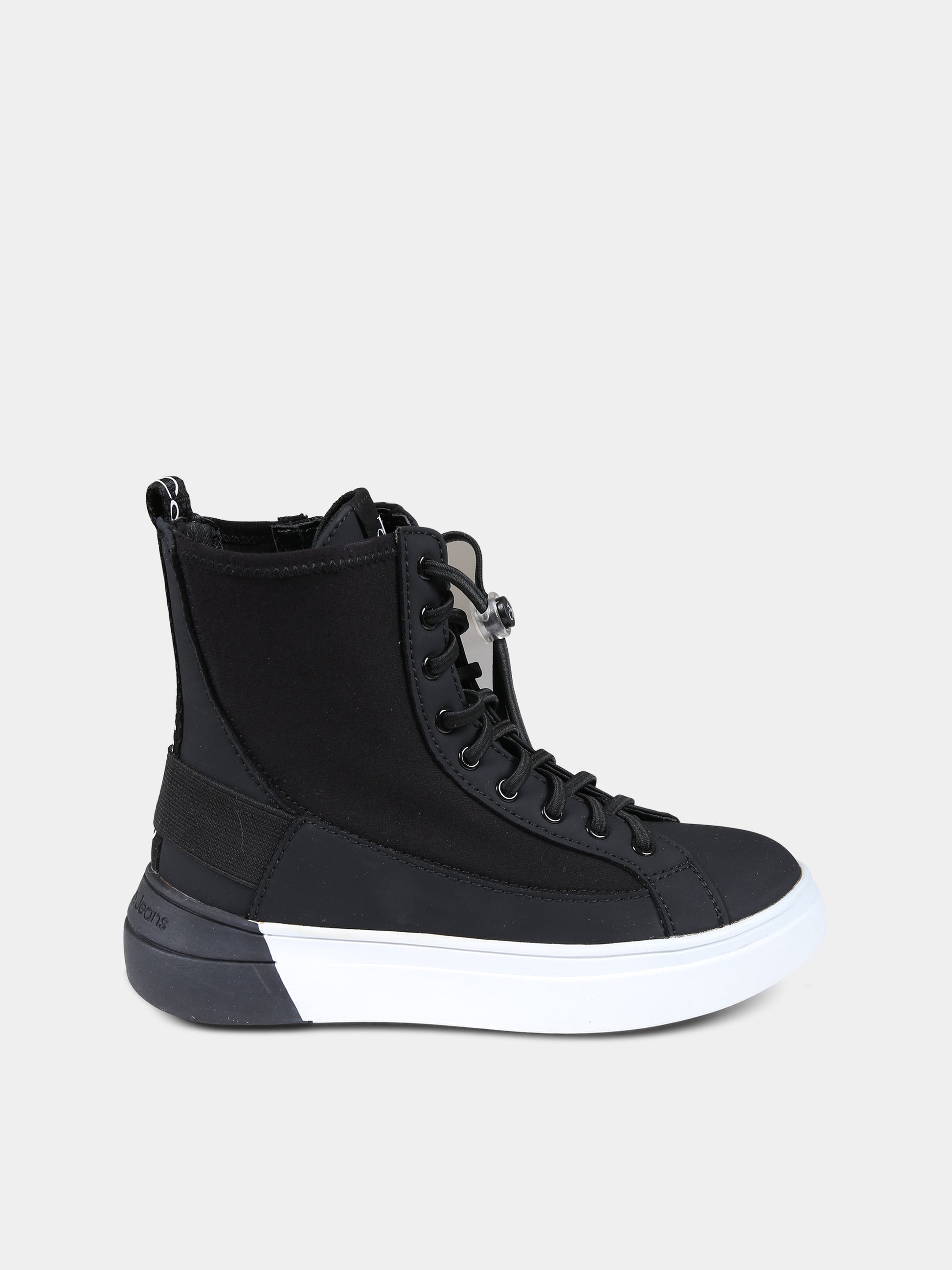 Sneakers nere per bambini con logo,Calvin Klein Kids,V3X9 80733 1464999