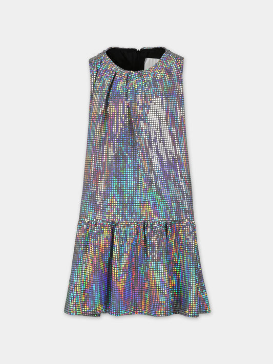 Vestito argento per bambina,Caroline Bosmans,AW23 4026B 41 9520