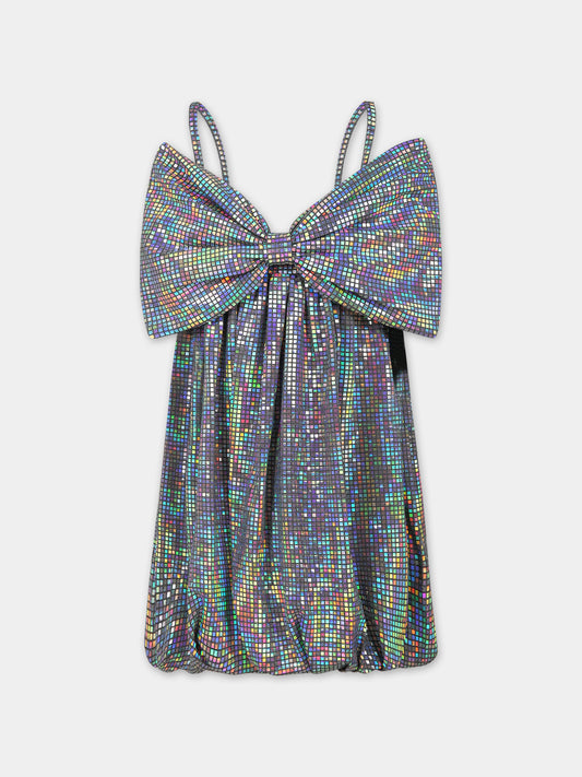 Vestito argento per bambina,Caroline Bosmans,AW23 4030 41 9520