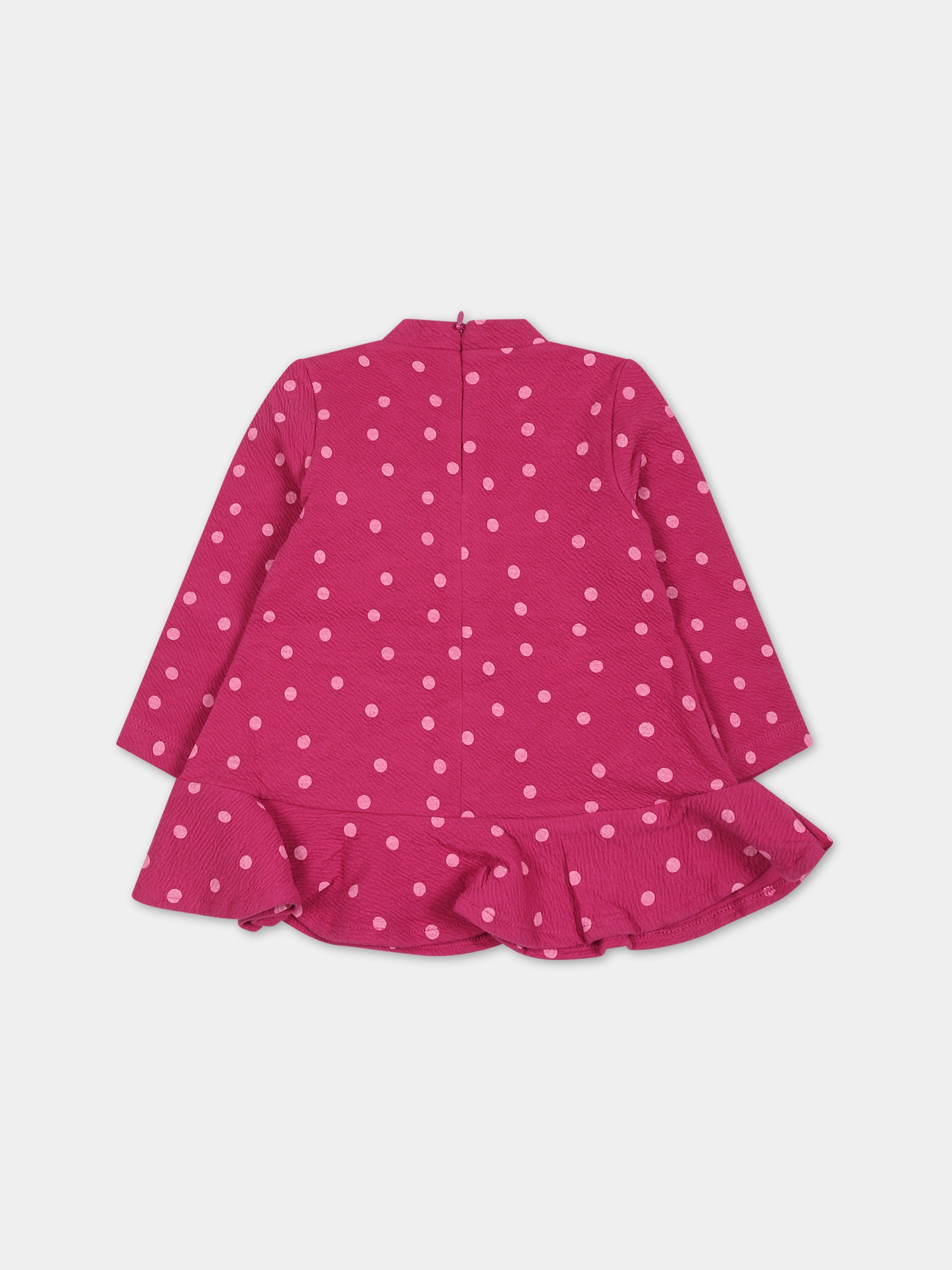 Vestito fucsia per neonataa con pois,Mayoral,2991 076