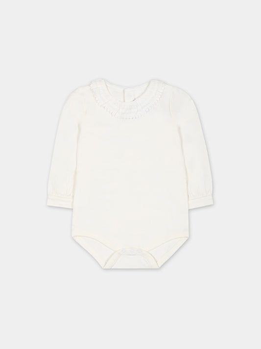 Body avorio per neonata con rouche,Mayoral,125 022