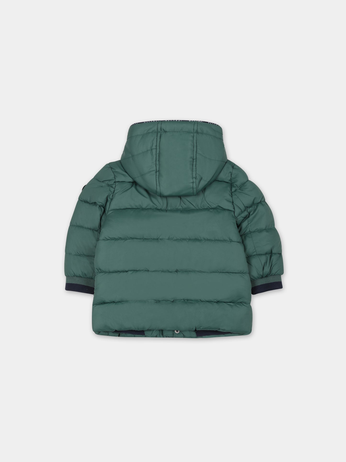 Piumino verde per bambino con logo,Mayoral,2438 091