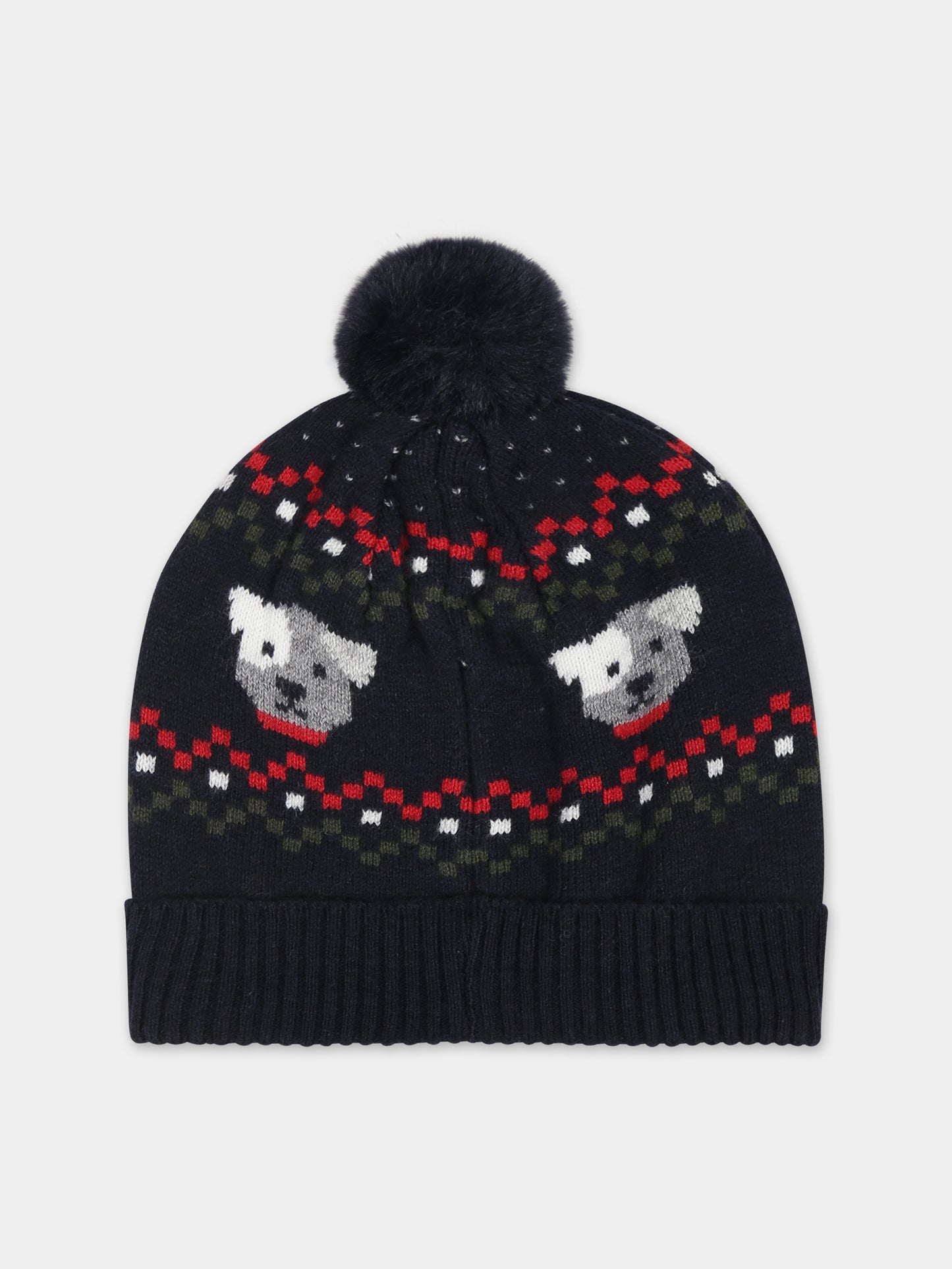 Set blu per neonato con motivo jacquard,Mayoral,10533 094