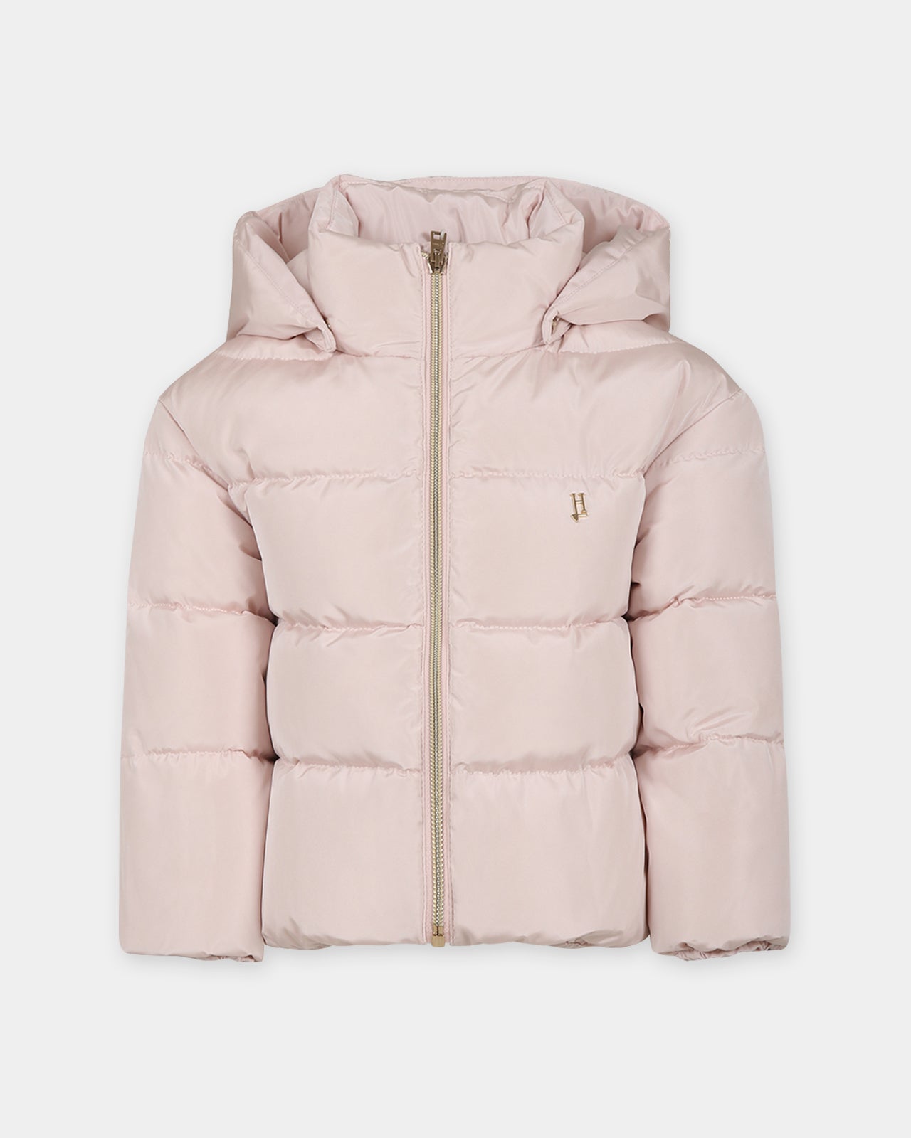 Piumino rosa per bambina con logo,Herno Kids,PI000159G 20045 4000