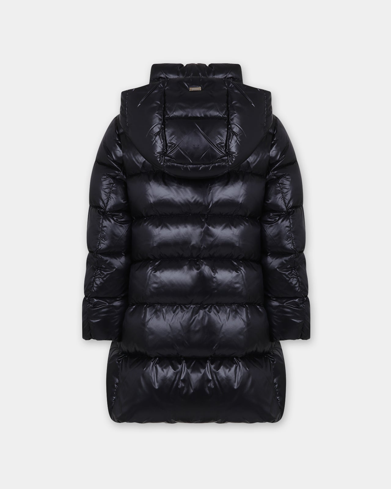 Piumino nero per bambina con logo,Herno Kids,PI000164G 12017 9300