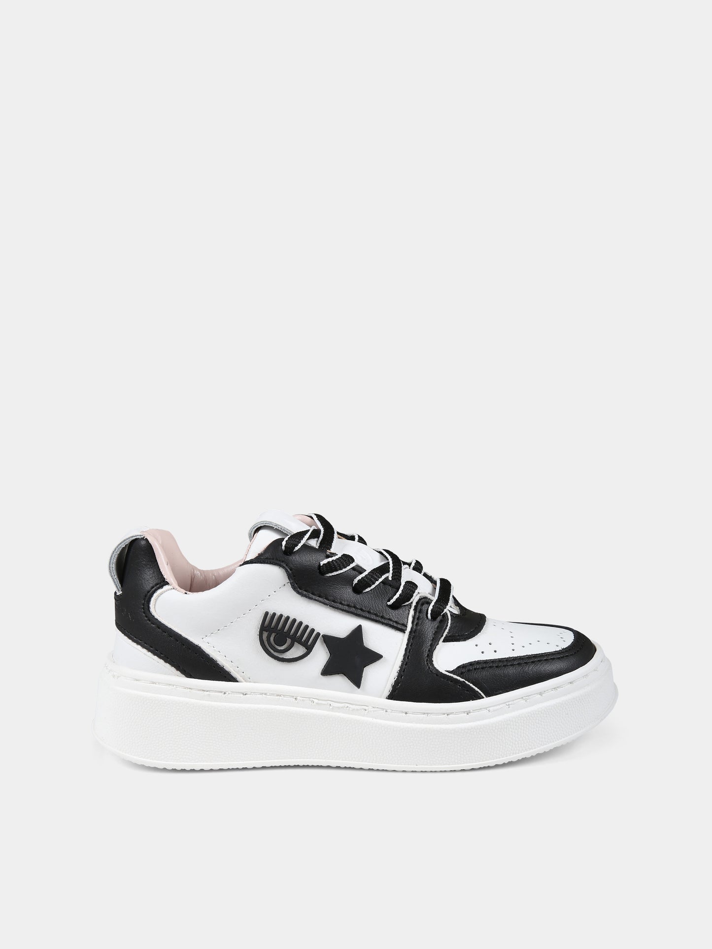 Sneakers bianche per bambina con eyestar,Chiara Ferragni Collection,CFB250 034 K