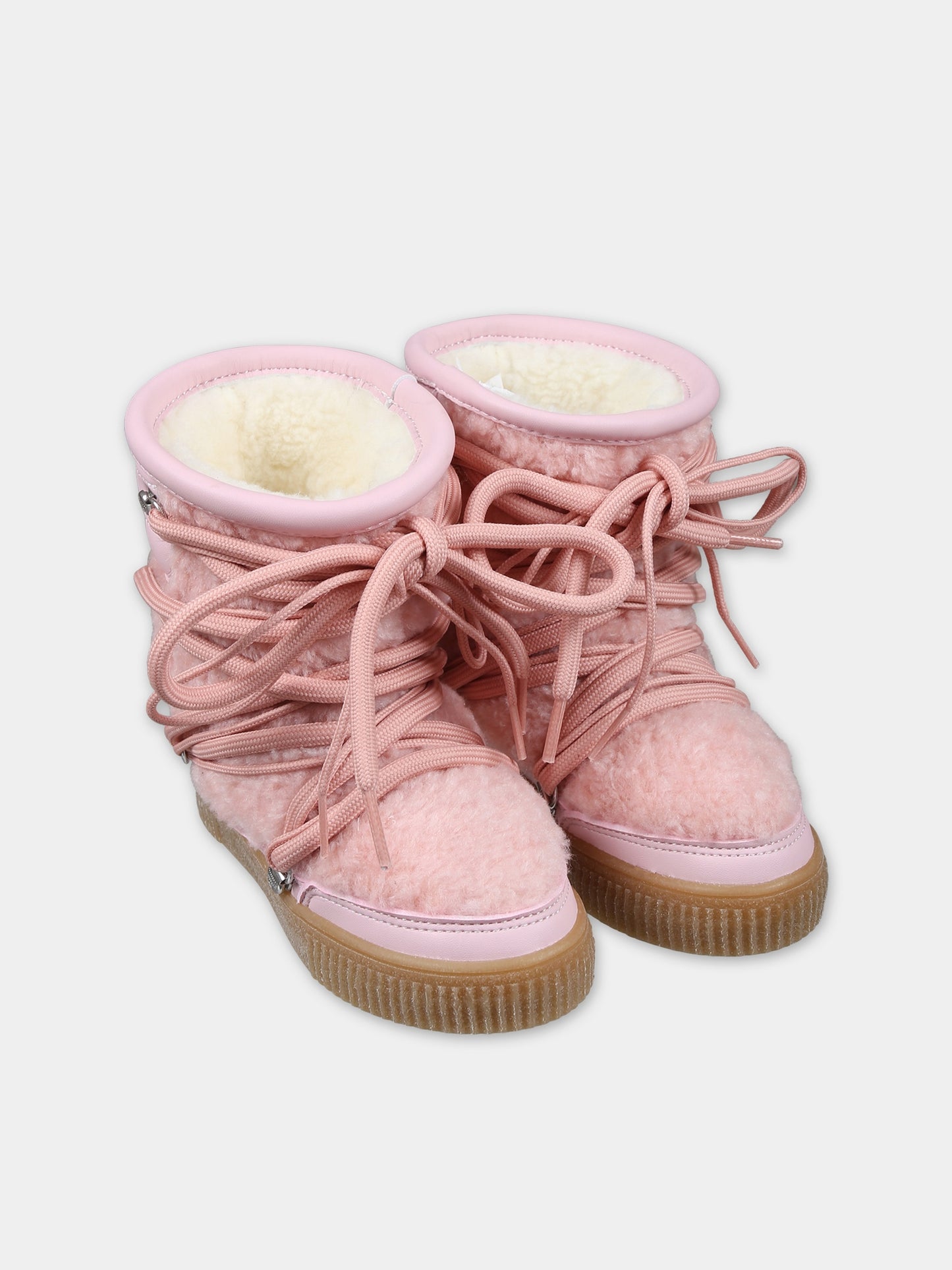 Stivali da neve rosa per bambina con logo,Chiara Ferragni Collection,CFB292 012 K