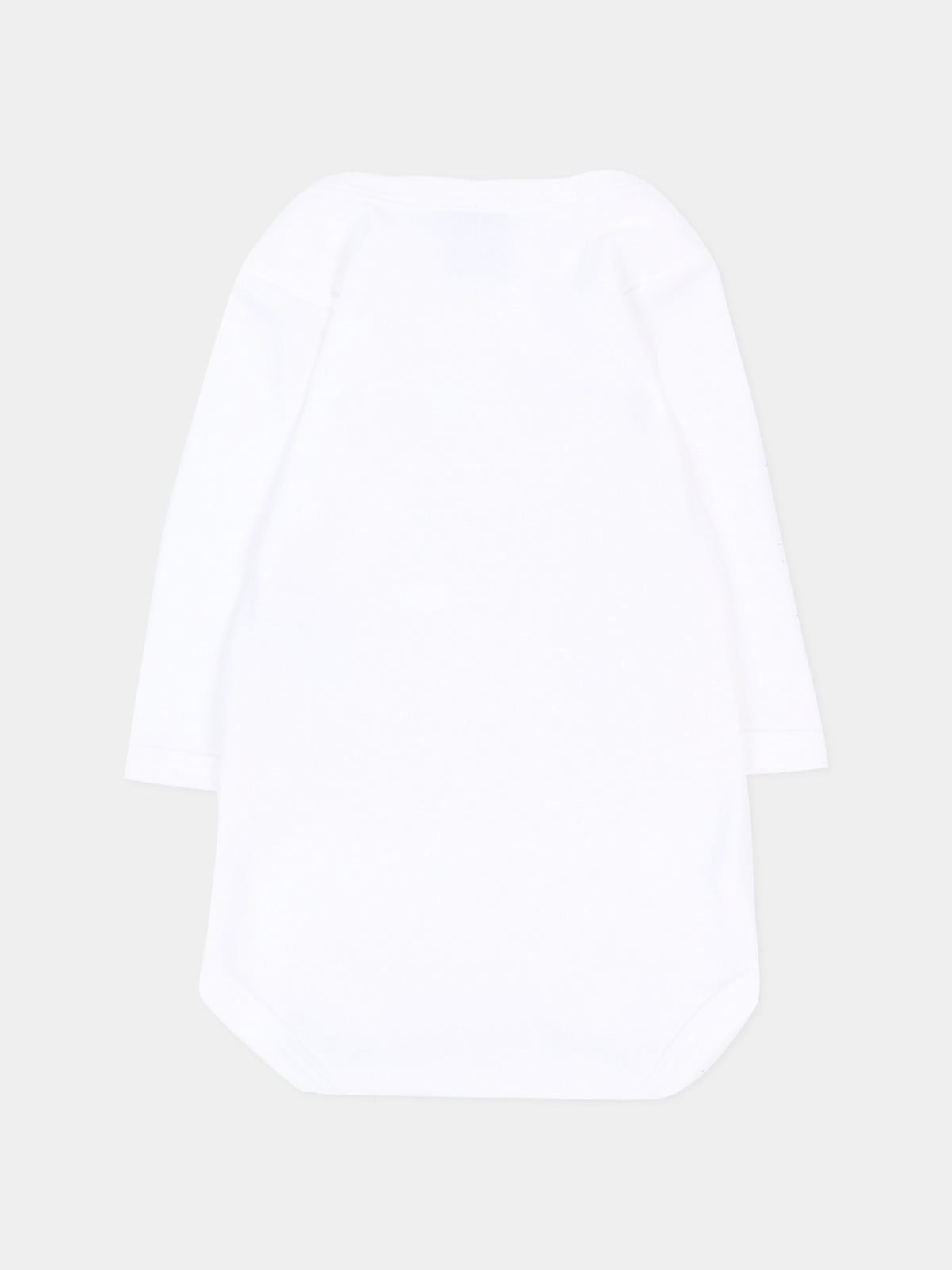 Body bianco per neonati a maniche lunghe,Petit Bateau,A01T3 00
