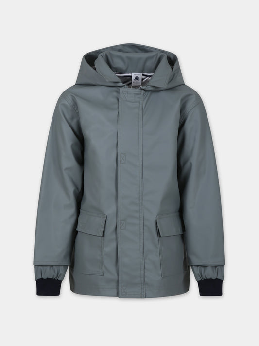 Impermeabile verde per bambini,Petit Bateau,A080T 01