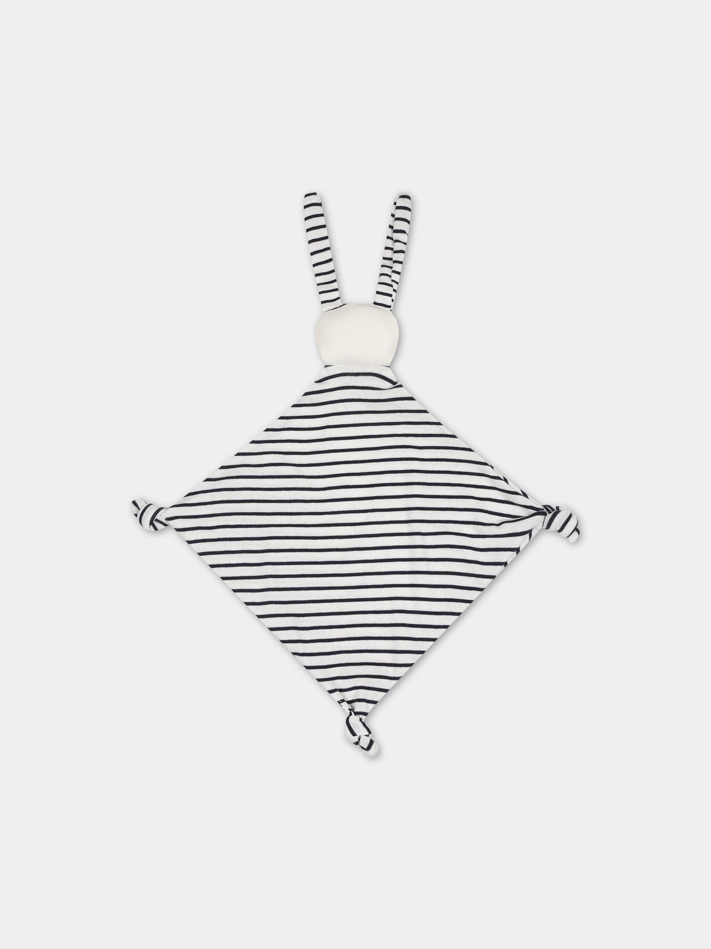 Doudou bianco per neonati con coniglio,Petit Bateau,A081J 01