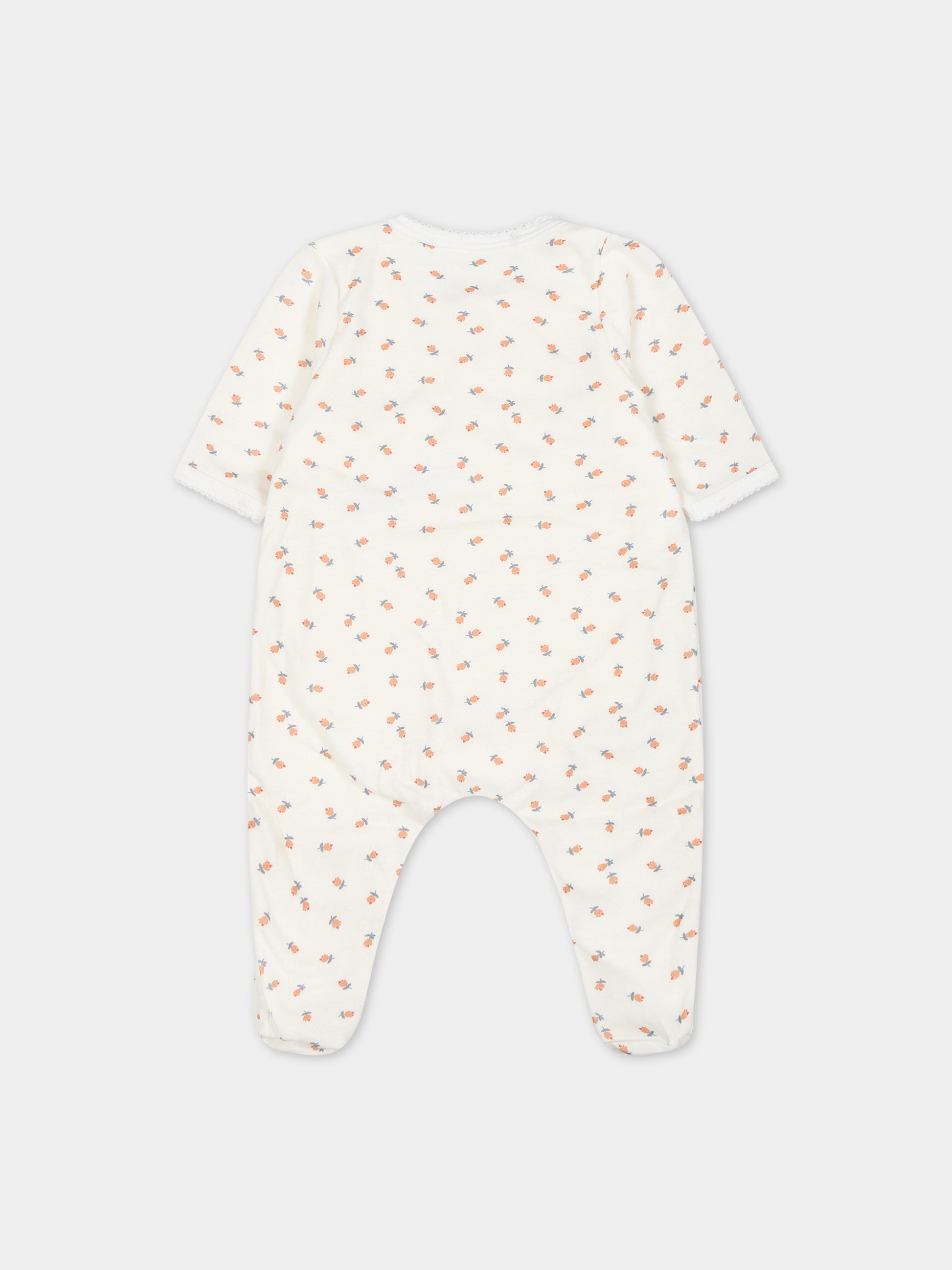 Tutina bianca per neonata,Petit Bateau,A087W 01
