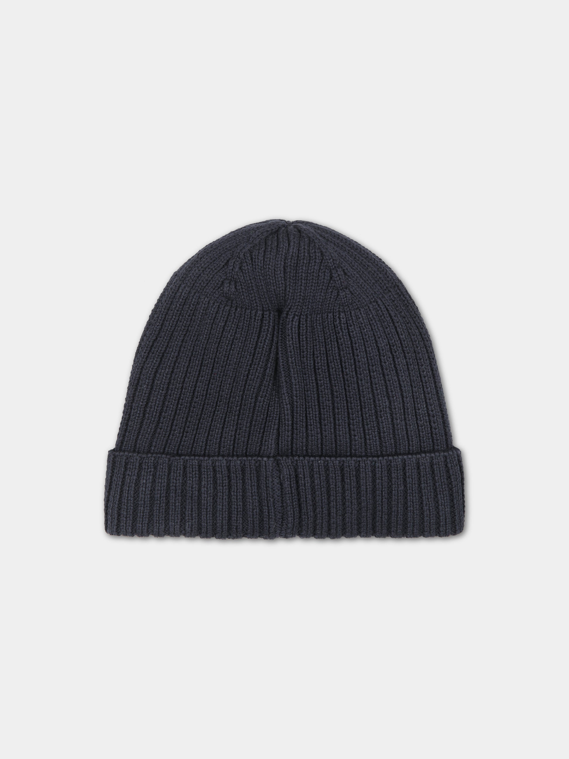 Berretto blu per neonato con logo,Petit Bateau,A08BN 01