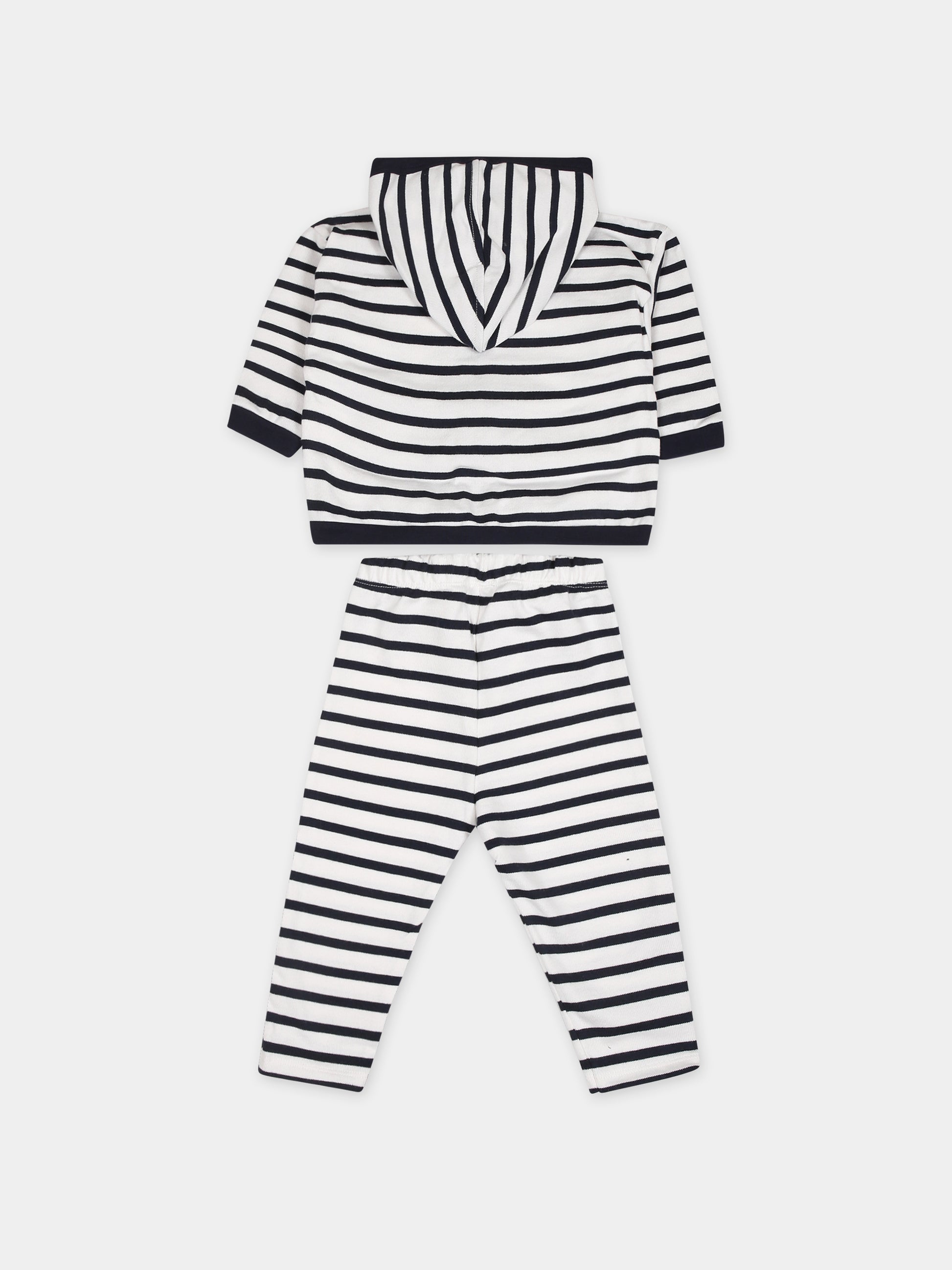 Completo bianco per neonato con logo,Petit Bateau,A08S5 02