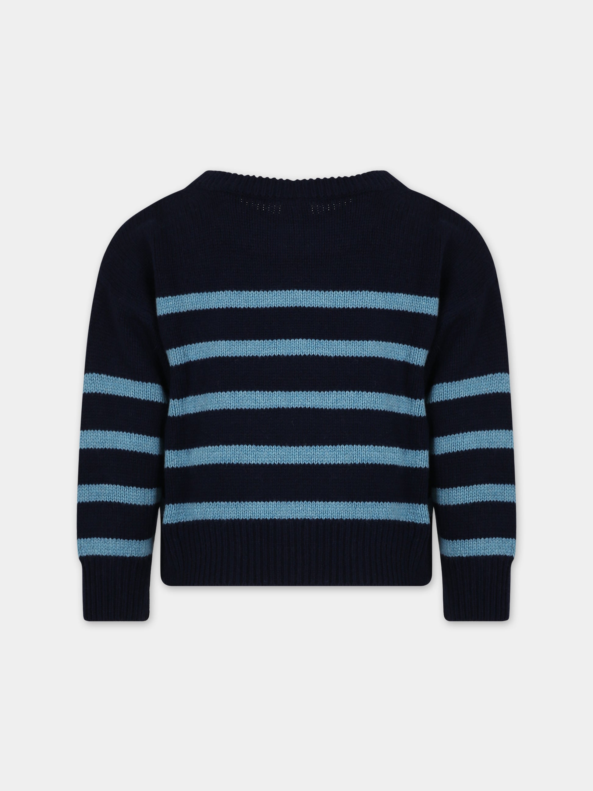 Maglione blu per bambino,Petit Bateau,A081R 01