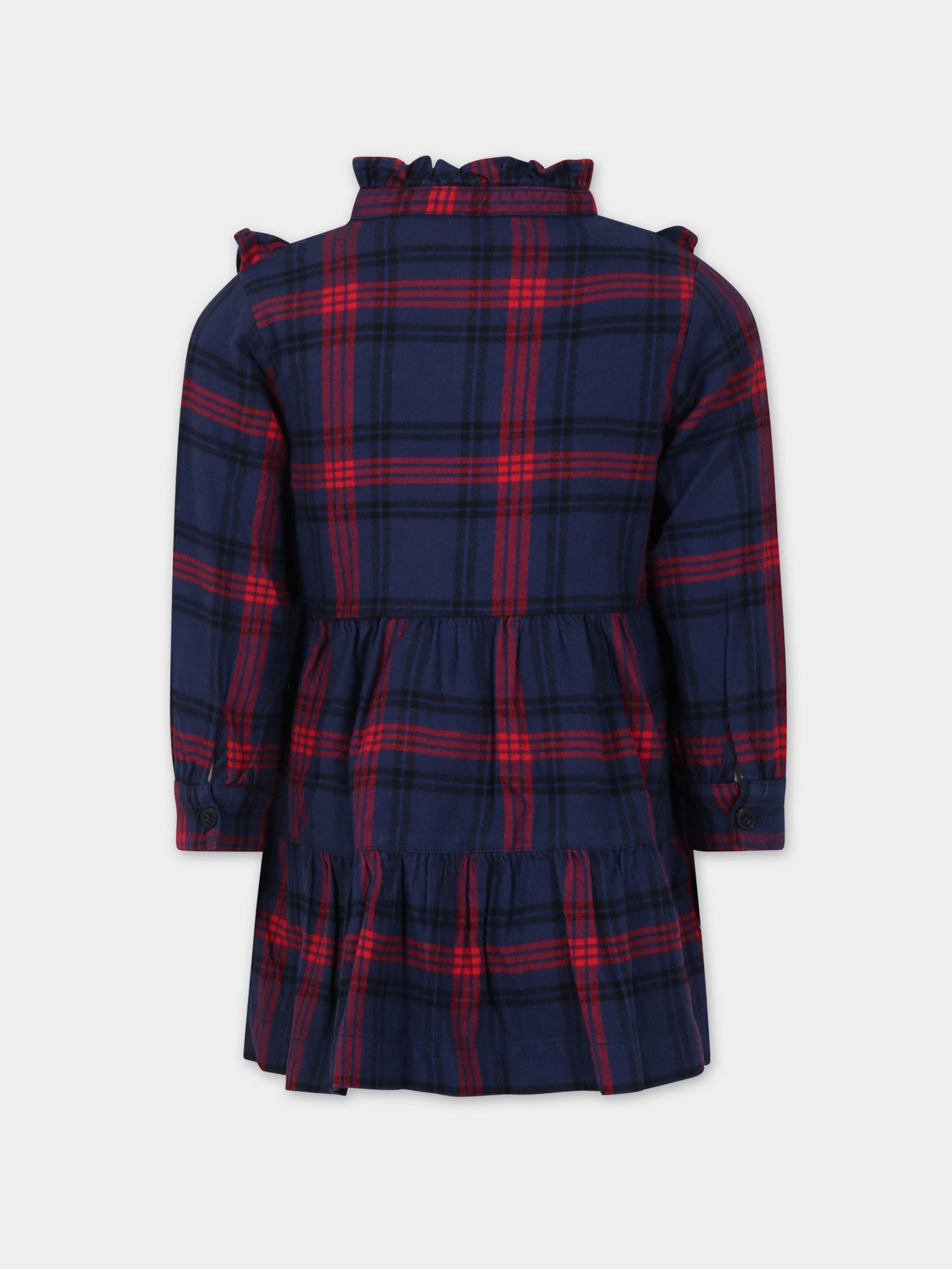 Vestito blu per bambina,Petit Bateau,A082J 01