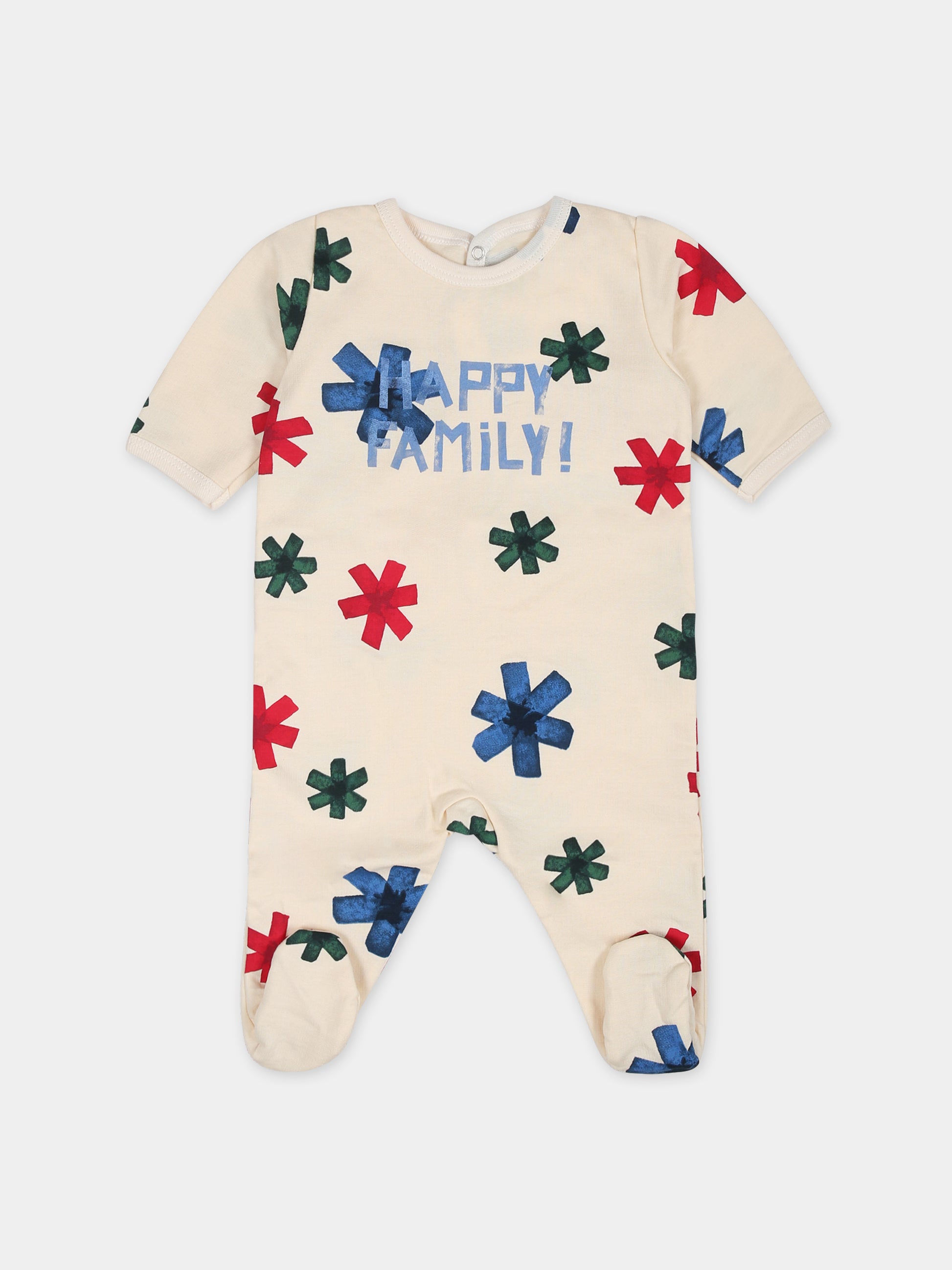 Tutina avorio per neonati con stampa stelle,Petit Bateau,A08RL 01