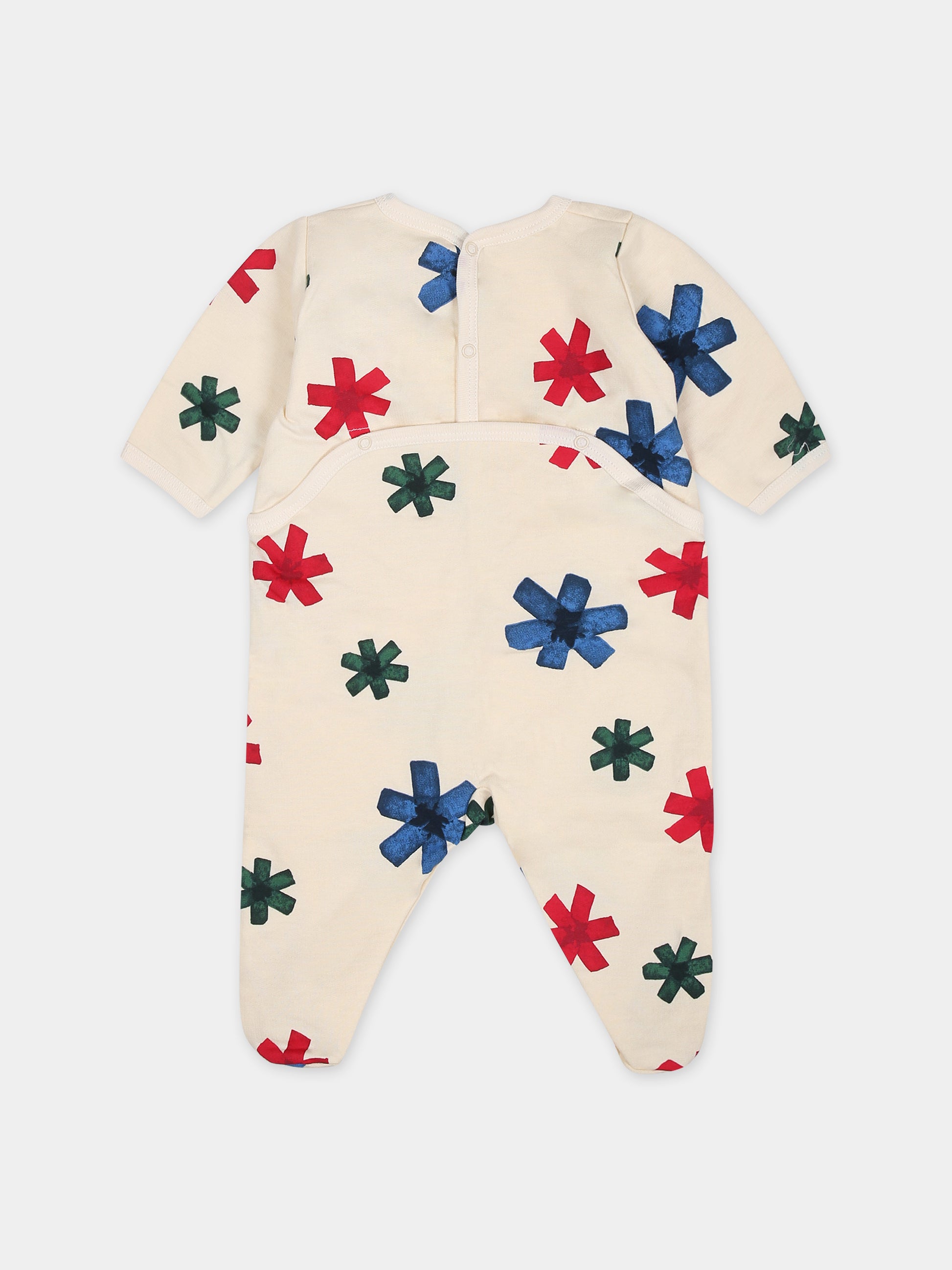 Tutina avorio per neonati con stampa stelle,Petit Bateau,A08RL 01