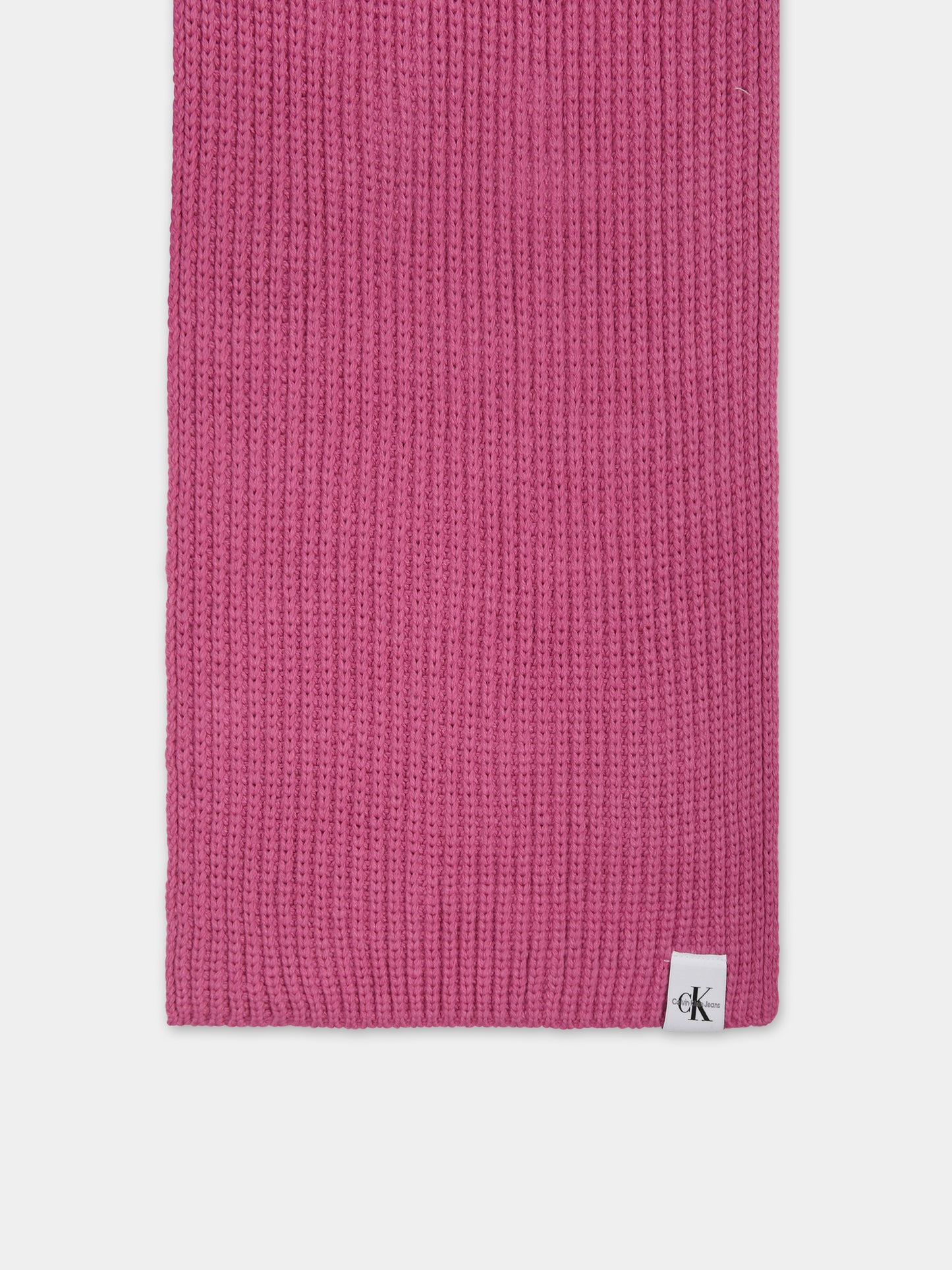 Sciarpa fucsia per bambini con logo,Calvin Klein Kids,23WMCKIU0IU00446 VTA