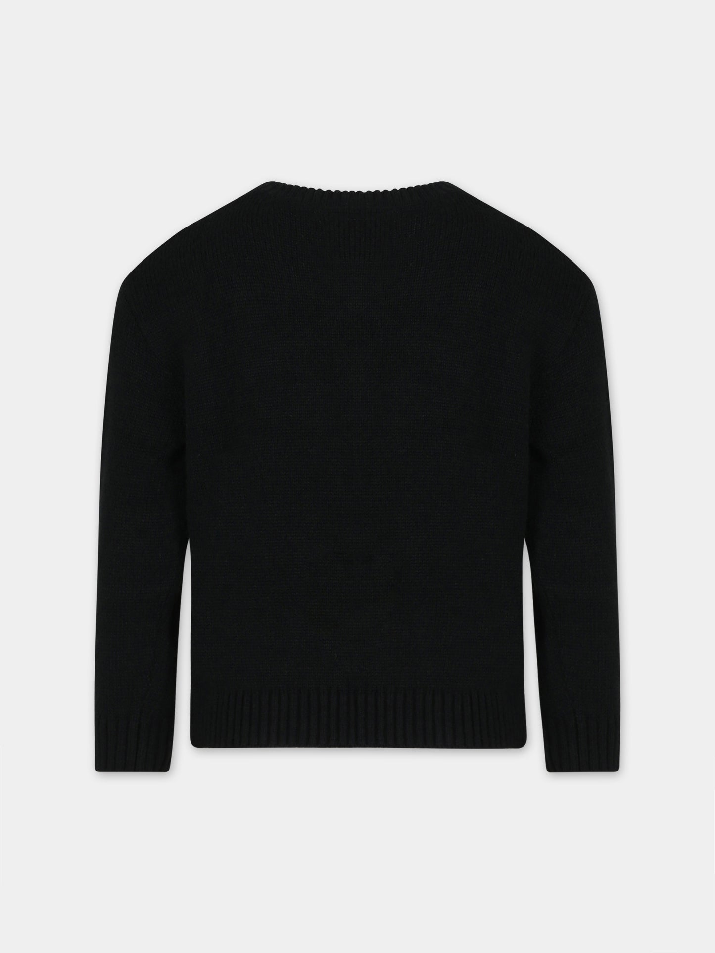 Maglione nero per bambino con logo,Calvin Klein Kids,23WMCKIB0IB01871 BEH