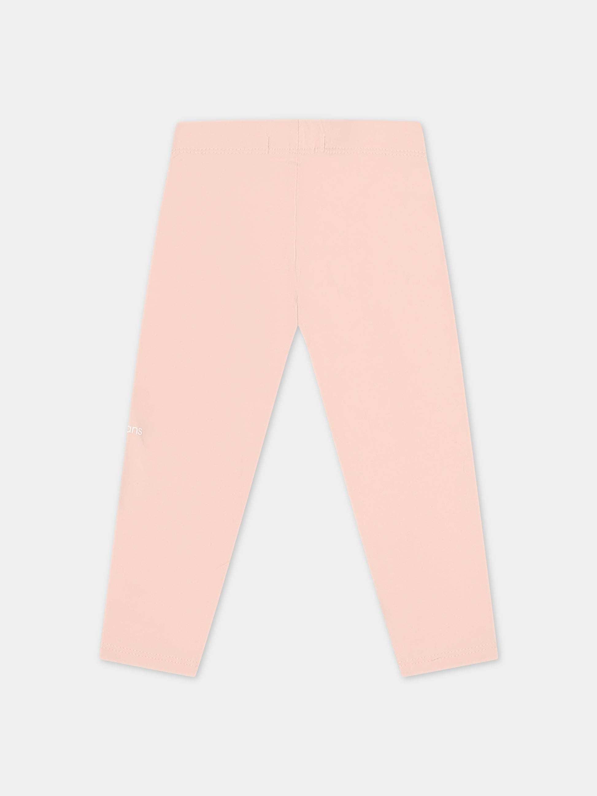 Leggings rosa per neonata con logo,Calvin Klein Kids,23WMCKIN0IN00081 TLT