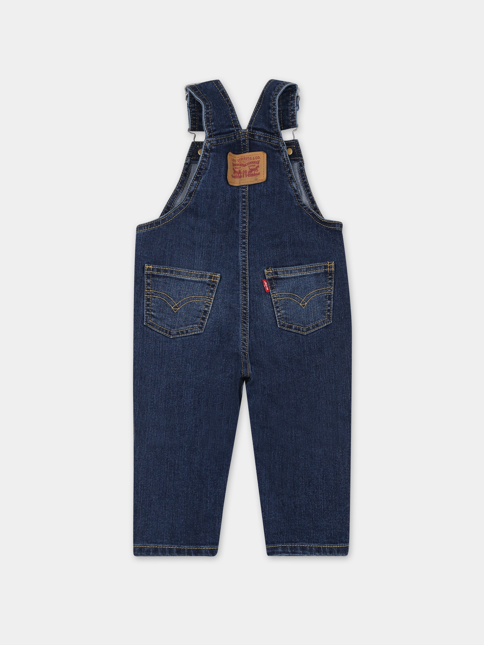 Salopette denim per neonato,Levi's Kids,23WMLK6ED533 M8T