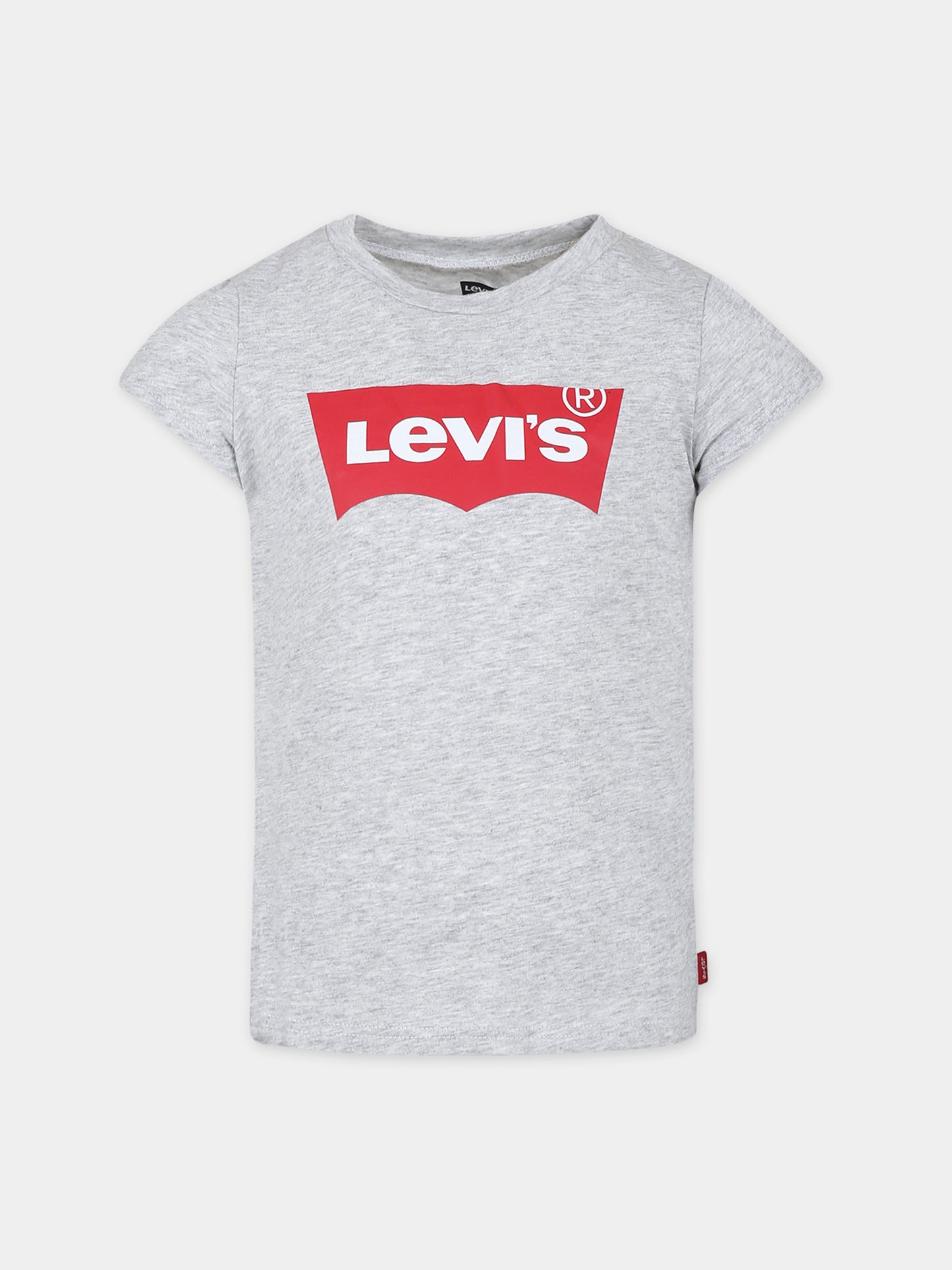 T-shirt grigia per bambina con logo,Levi's Kids,23WMLK4E4234 G8Y