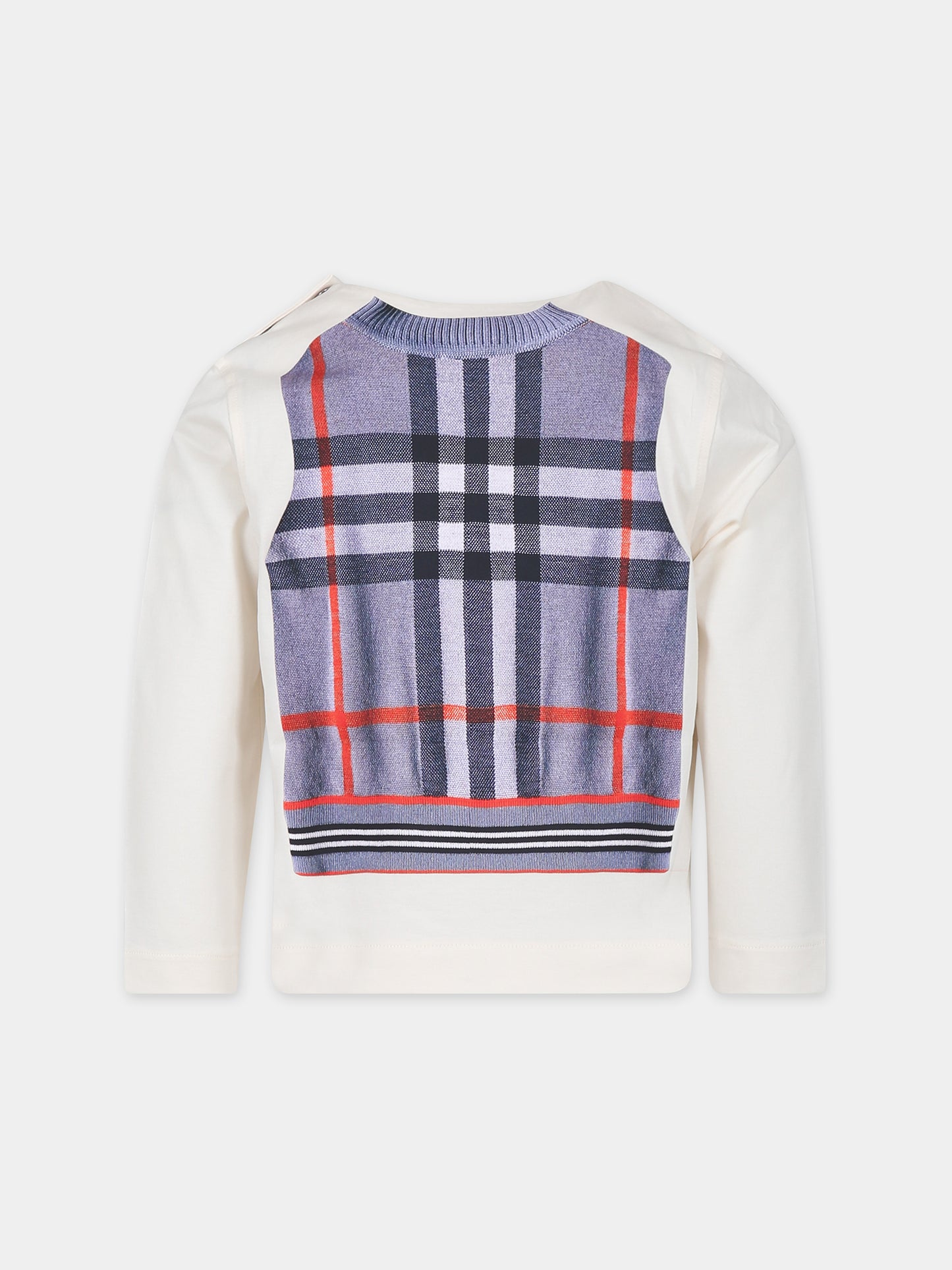 T-shirt a manica lunga per bambina con stampa,Burberry Kids,8069572