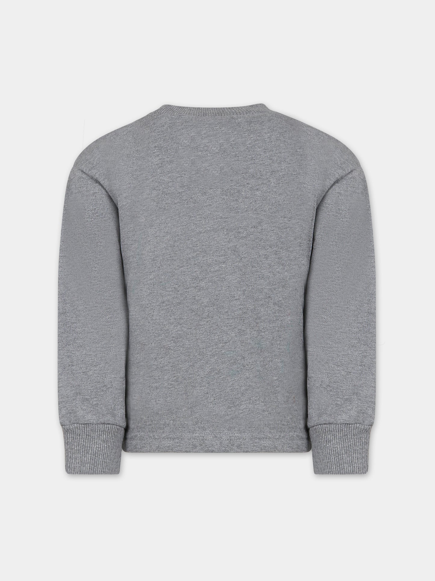 Felpa grigia per bambini con stampa e logo,Myar,MY0103 MY047 MYS27U MY917