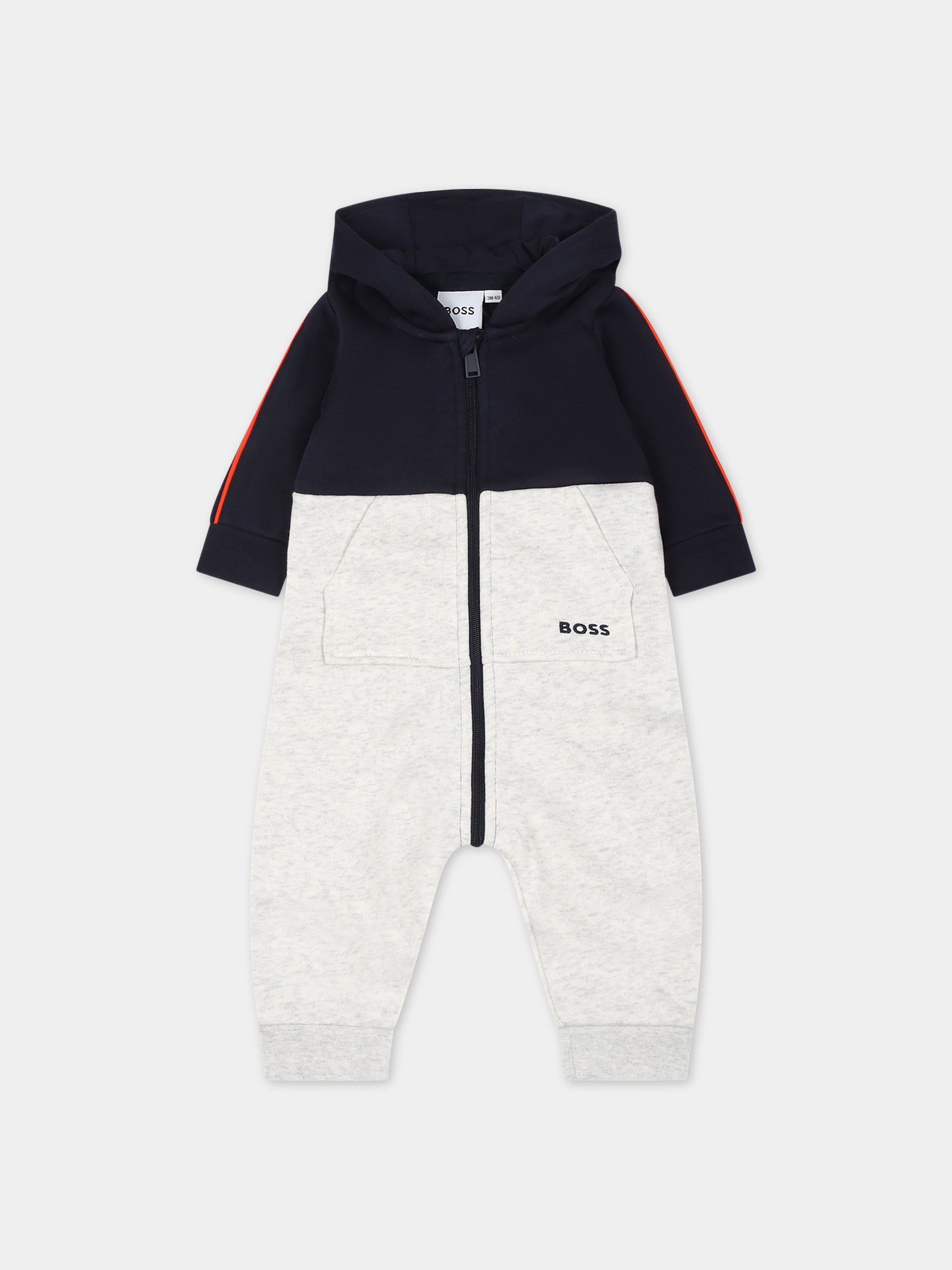 Tutina multicolor per neonato,Boss,J94355 MARINE