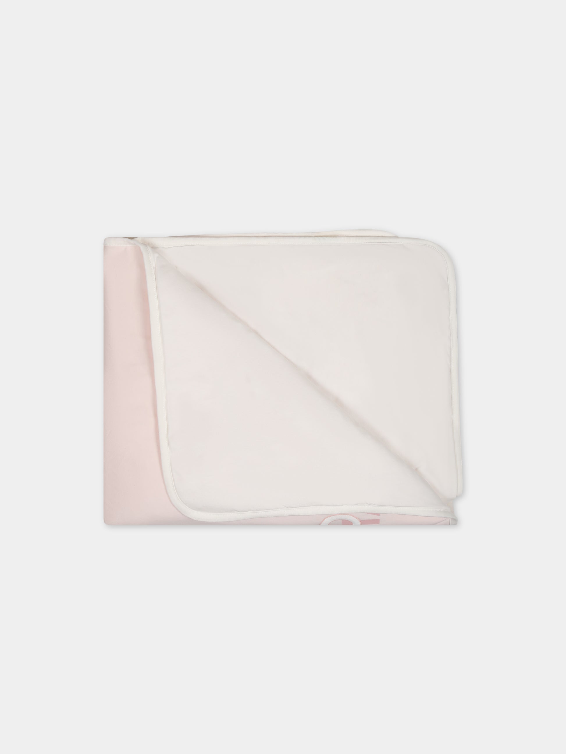 Coperta rosa con logo per neonata,Fendi Kids,BUJ255 ST8 F0C11