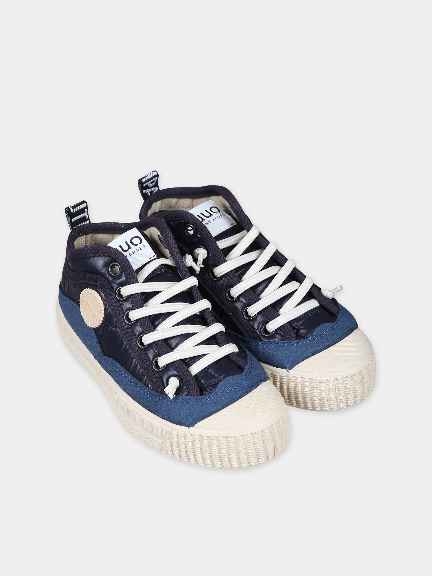 Sneakers Col Kid Cover 70 blu per bambini con logo,Duuo,D308070