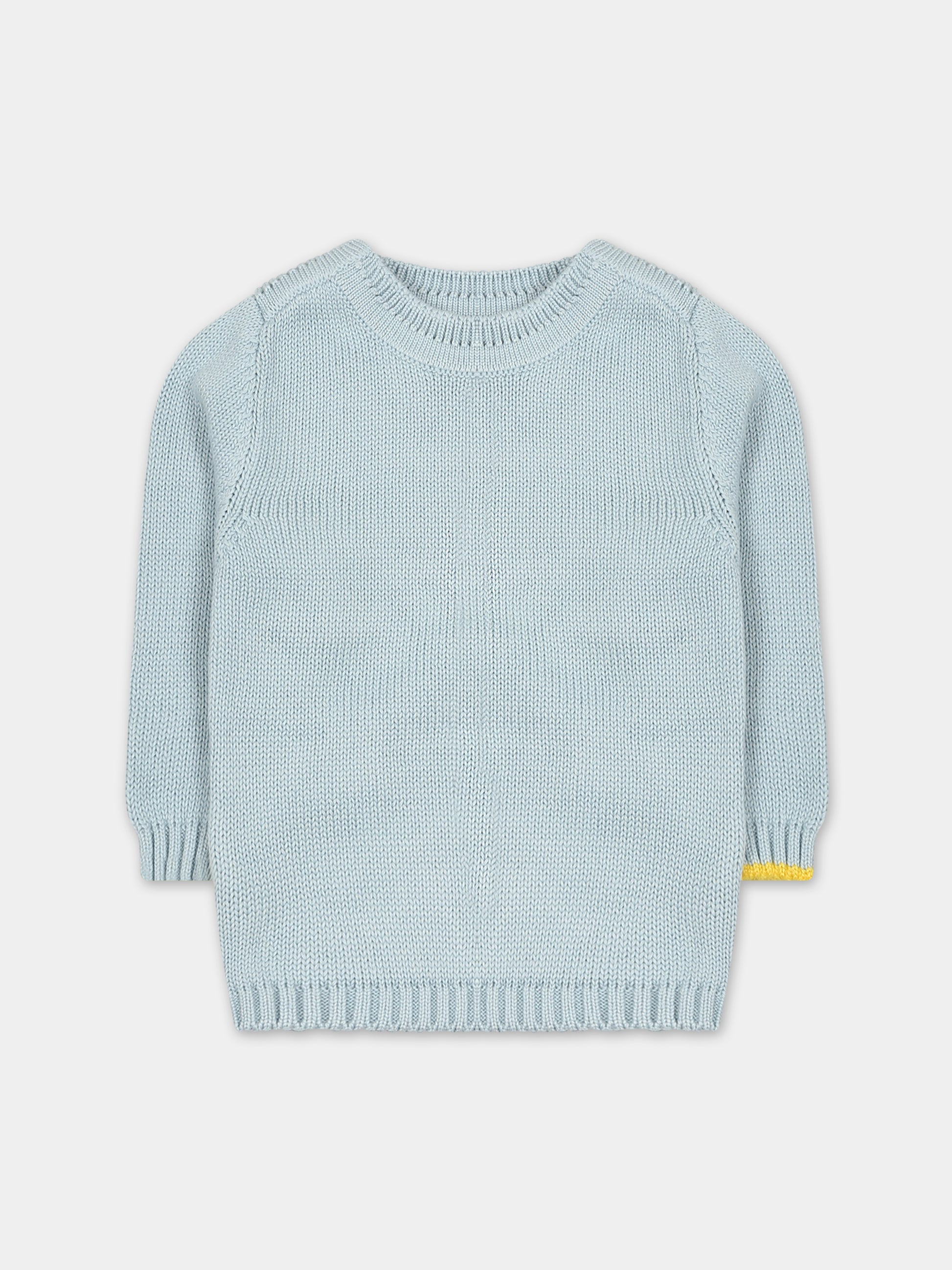 Maglione azzurro per neonato,Gensami,GIR01-B-CUORE