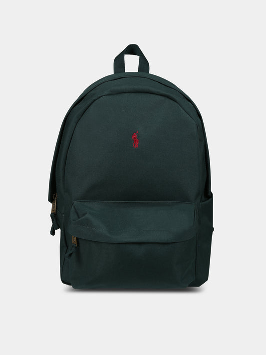 Zaino verde per bambini,Ralph Lauren Kids,23WMRL9AR047 ECF