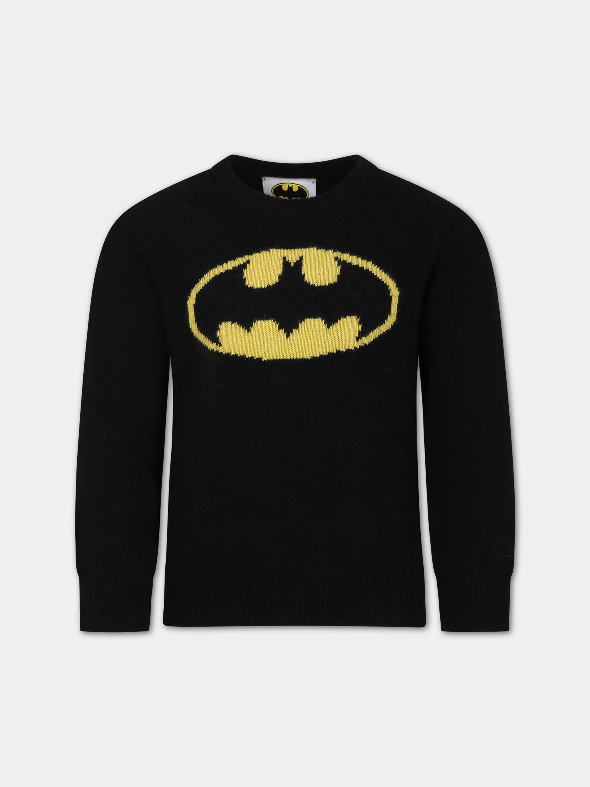 Maglione nero per bambino con Batman,Mc2 Saint Barth,DOUGLAS BATMAN 00