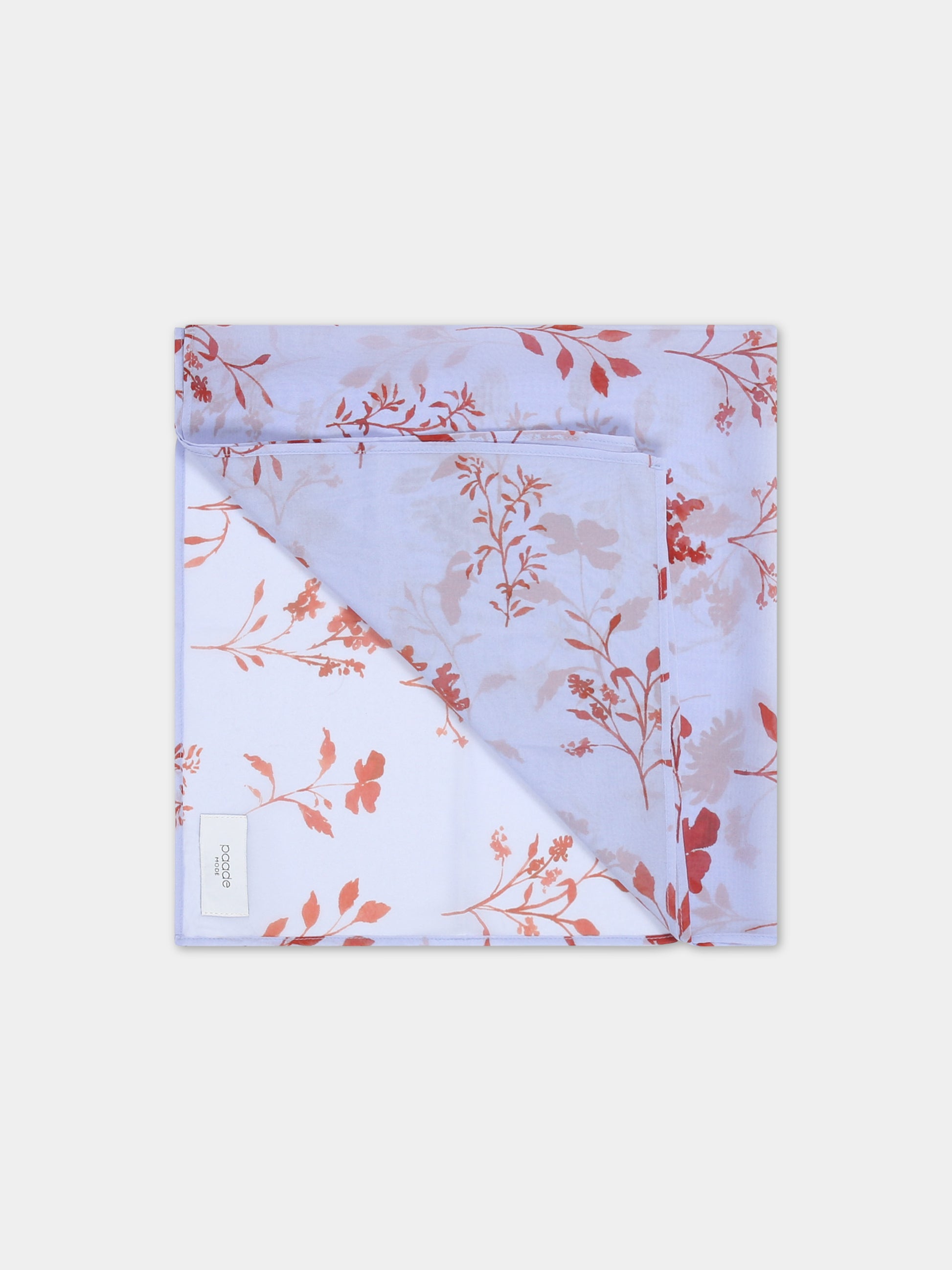 Sciarpa viola per bambina con stampa floreale,Paade Mode,234227626