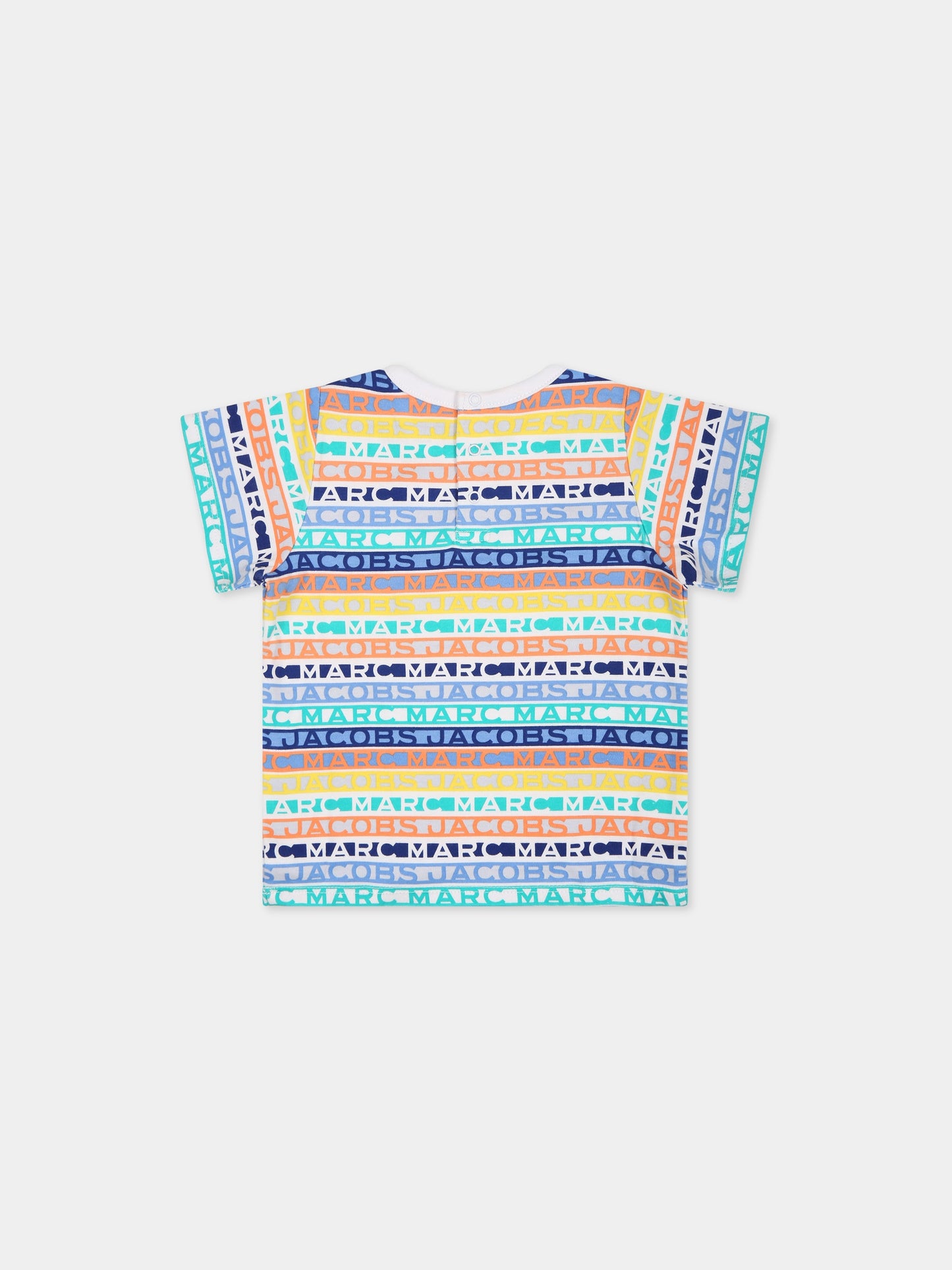 Completo celeste per neonato con logo,Little Marc Jacobs,W98160 791