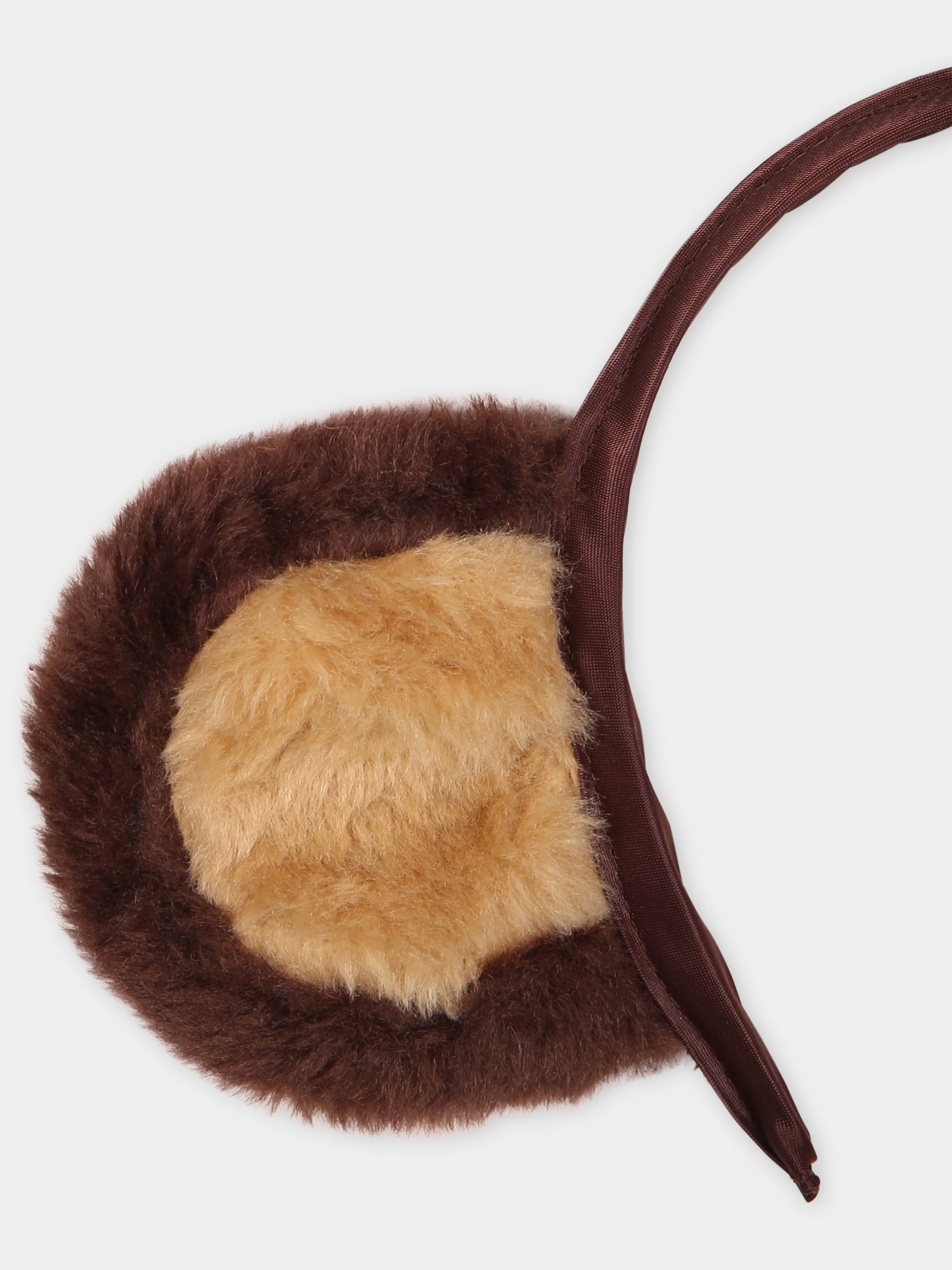 Cerchietto marrone per bambina con orecchie,Mini Rodini,2416010316