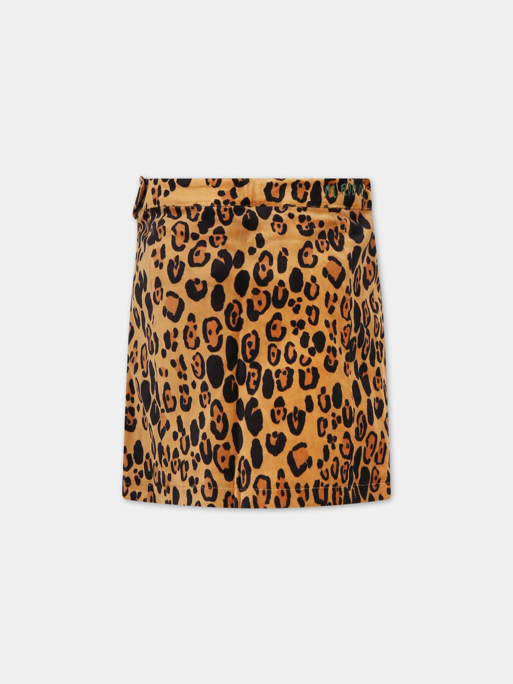 Gialla giallia per bambina con stampa leopardata,Mini Rodini,2413010416