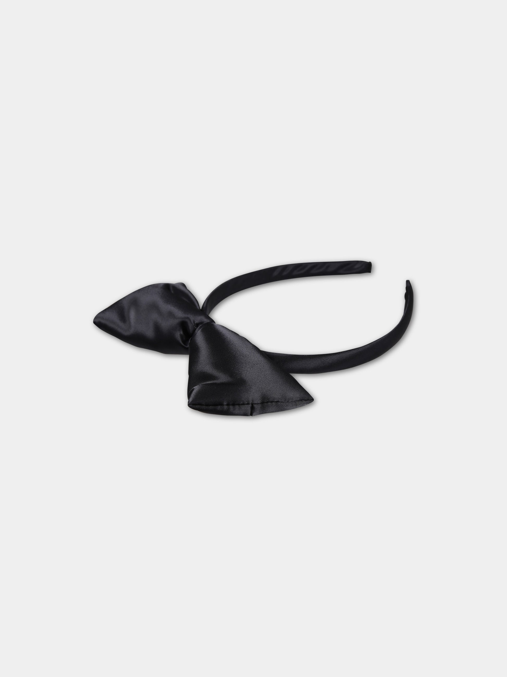 Cerchietto nero per bambina con fiocco,Mini Rodini,2416010299