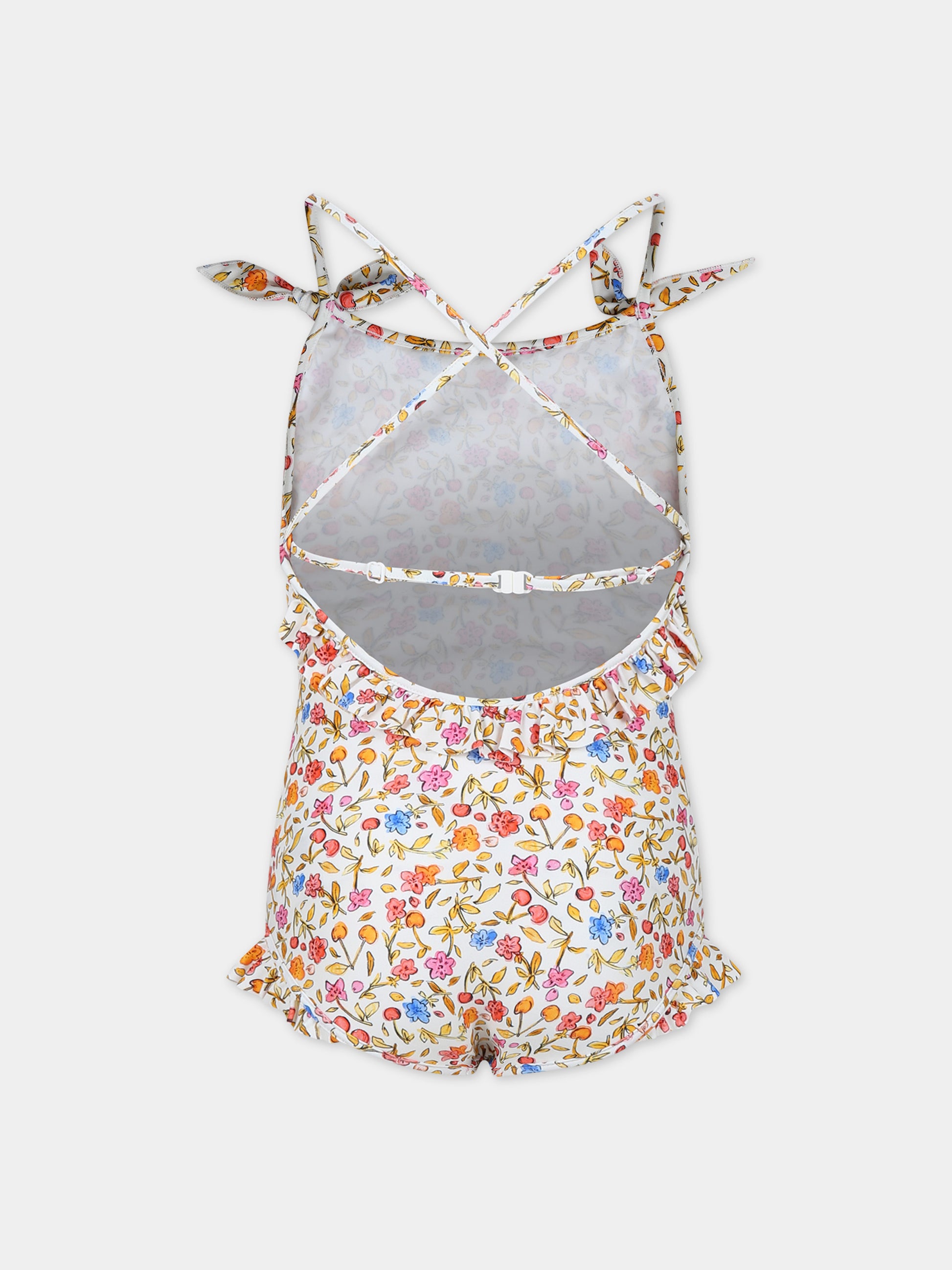 Costume intero multicolor per bambina,Bonpoint,C04GSSK00001 535C