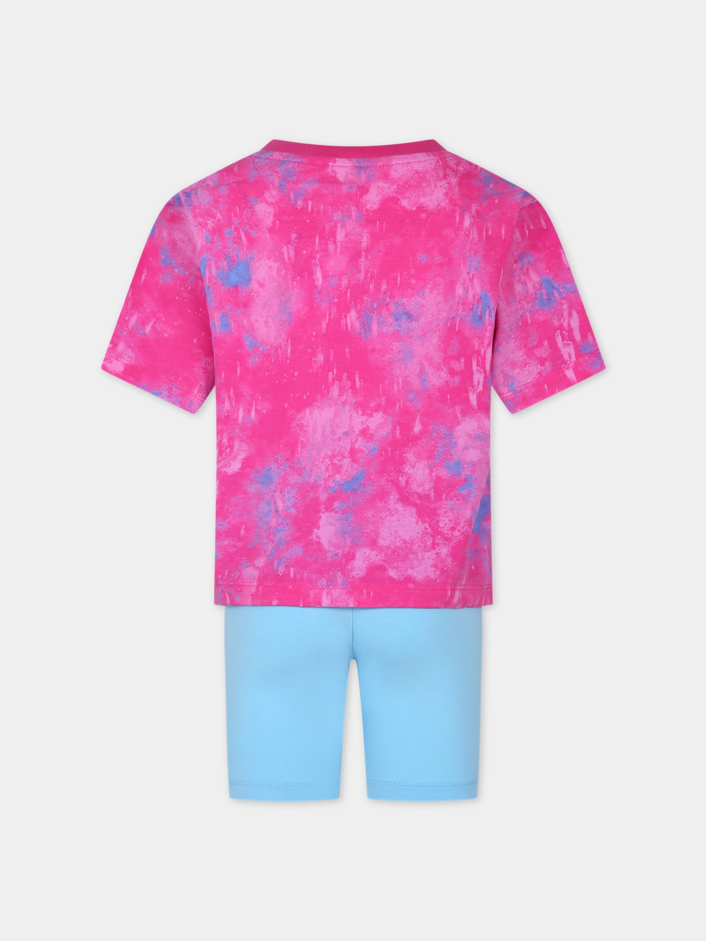 Completo fucsia per bambina con logo,Nike,36L658 BJB