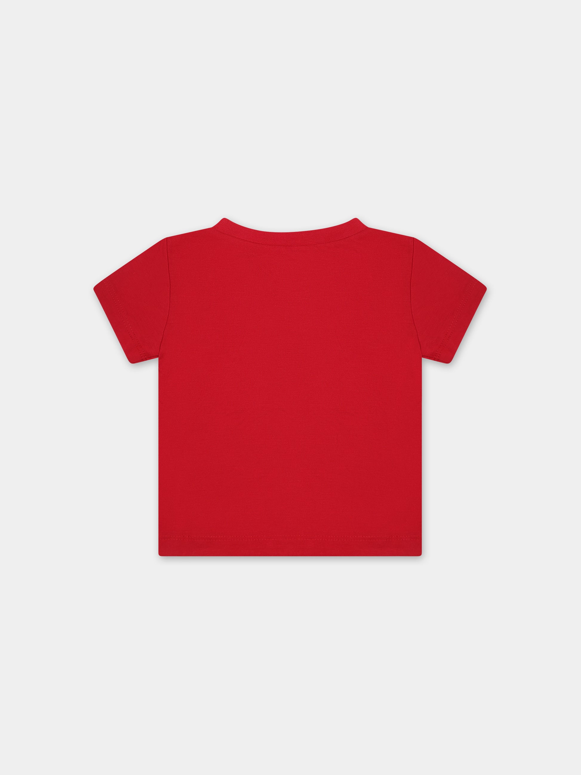 T-shirt rossa per neonato con iconico Jumpman,Jordan,65B922 R78