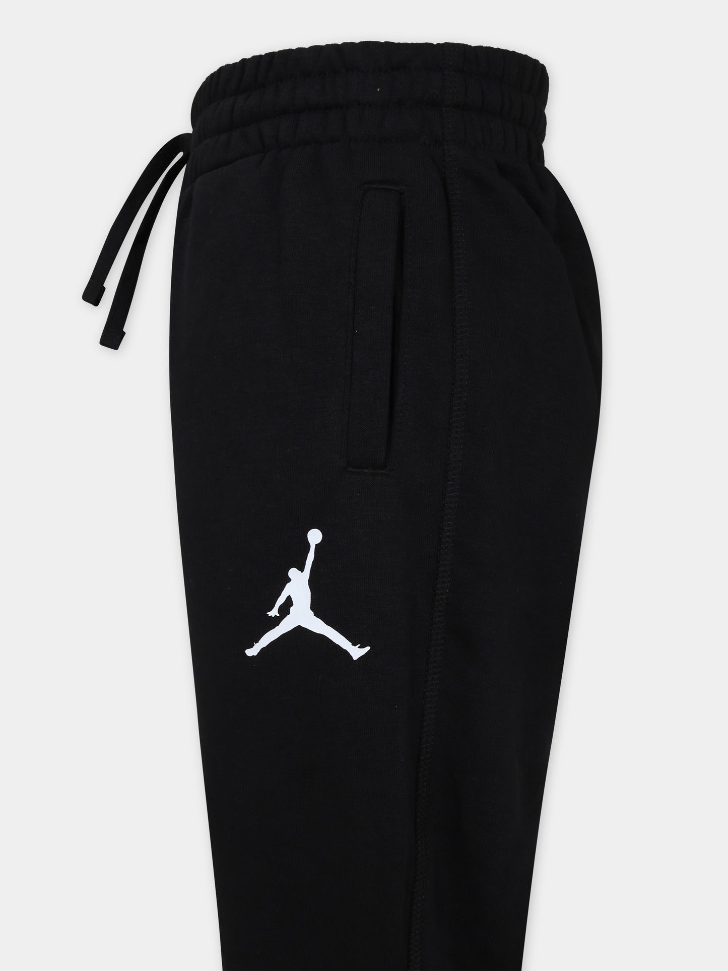 Pantaloni sportivi neri per bambino con logo,Jordan,95C512 023