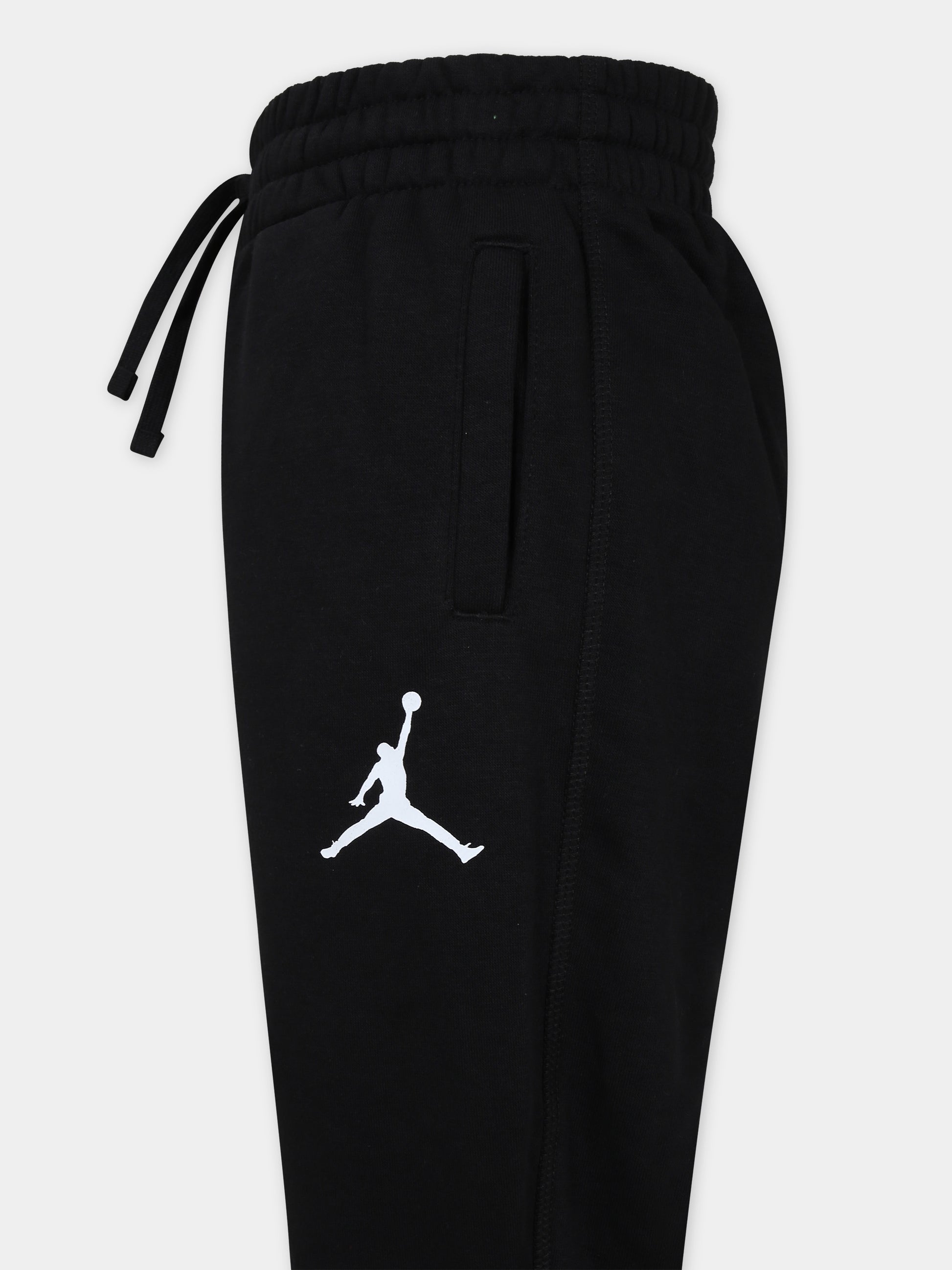 Pantaloni sportivi neri per bambino con logo,Jordan,95C512 023