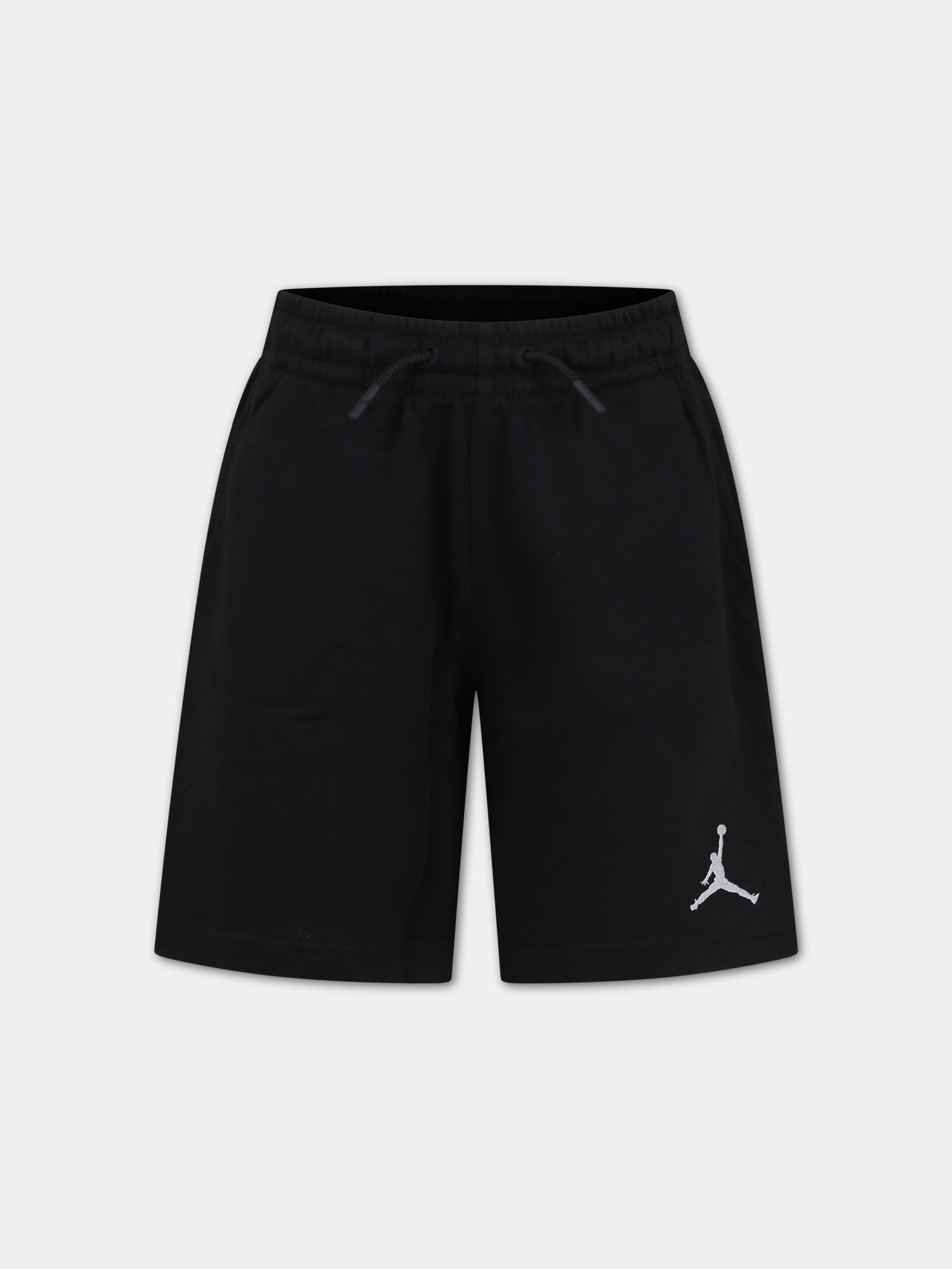 Shorts neri per bambino con iconico Jumpman,Jordan,95C575 023
