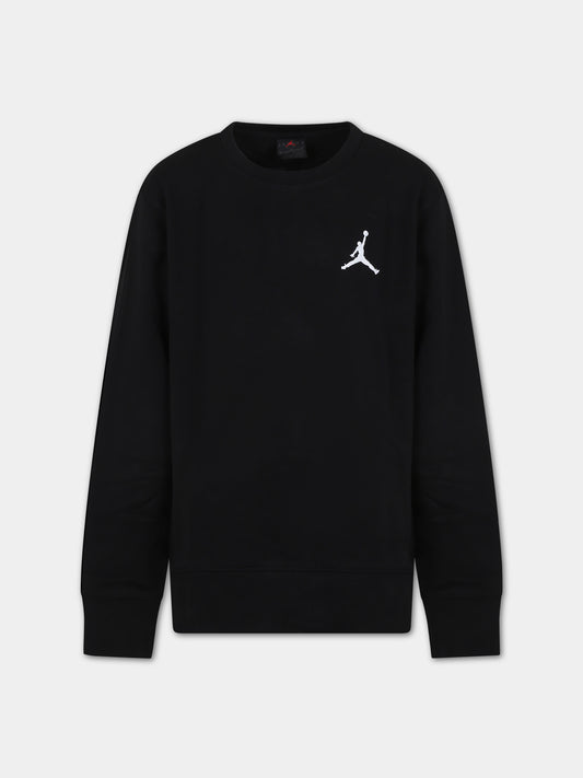 Felpa nera per bambino con Jumpman,Jordan,95C578 023