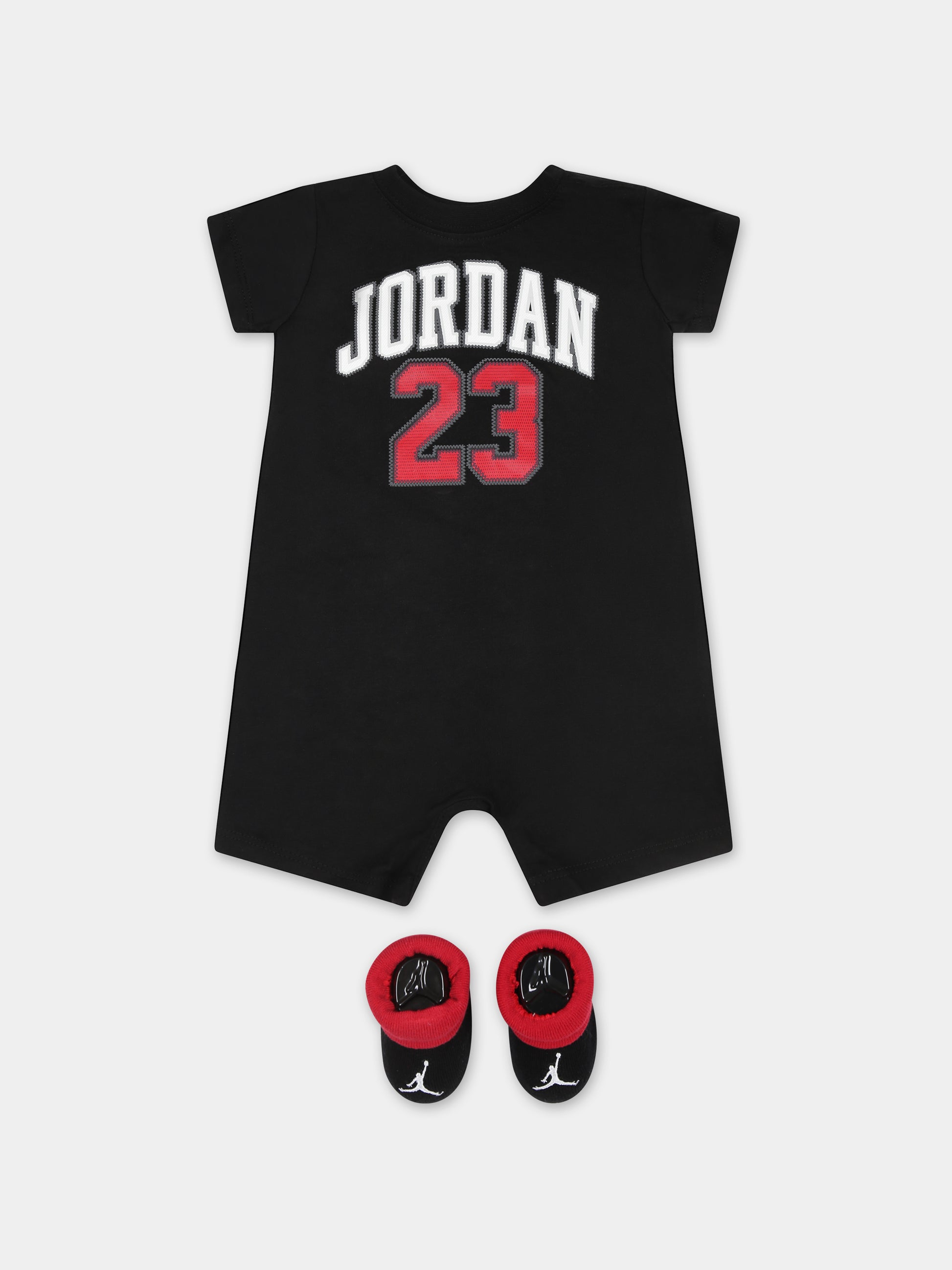 Set nero per neonato con iconico Jumpman,Jordan,NJ0444 023