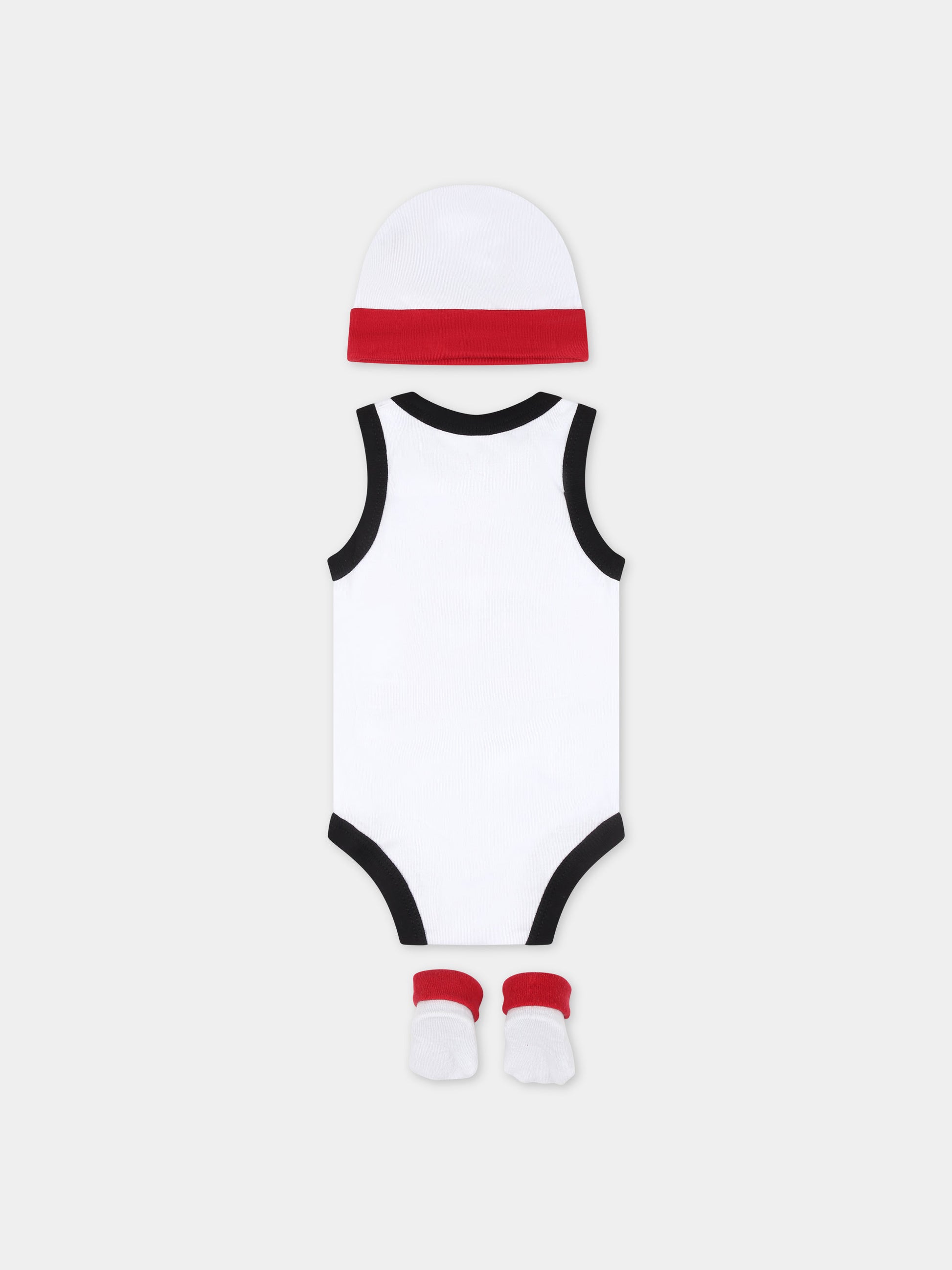 Set bianco per neonato con iconico Jumpman e logo,Jordan,LJ0208 001