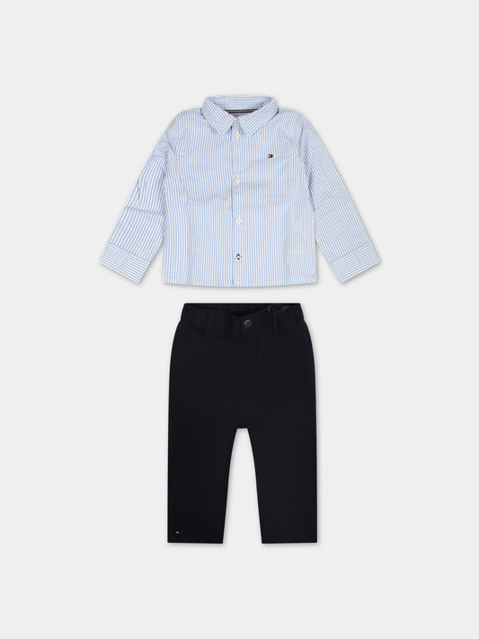 Completo multicolor per neonato con iconica bandiera,Tommy Hilfiger Junior,23FMTHKN0KN01784J DW5