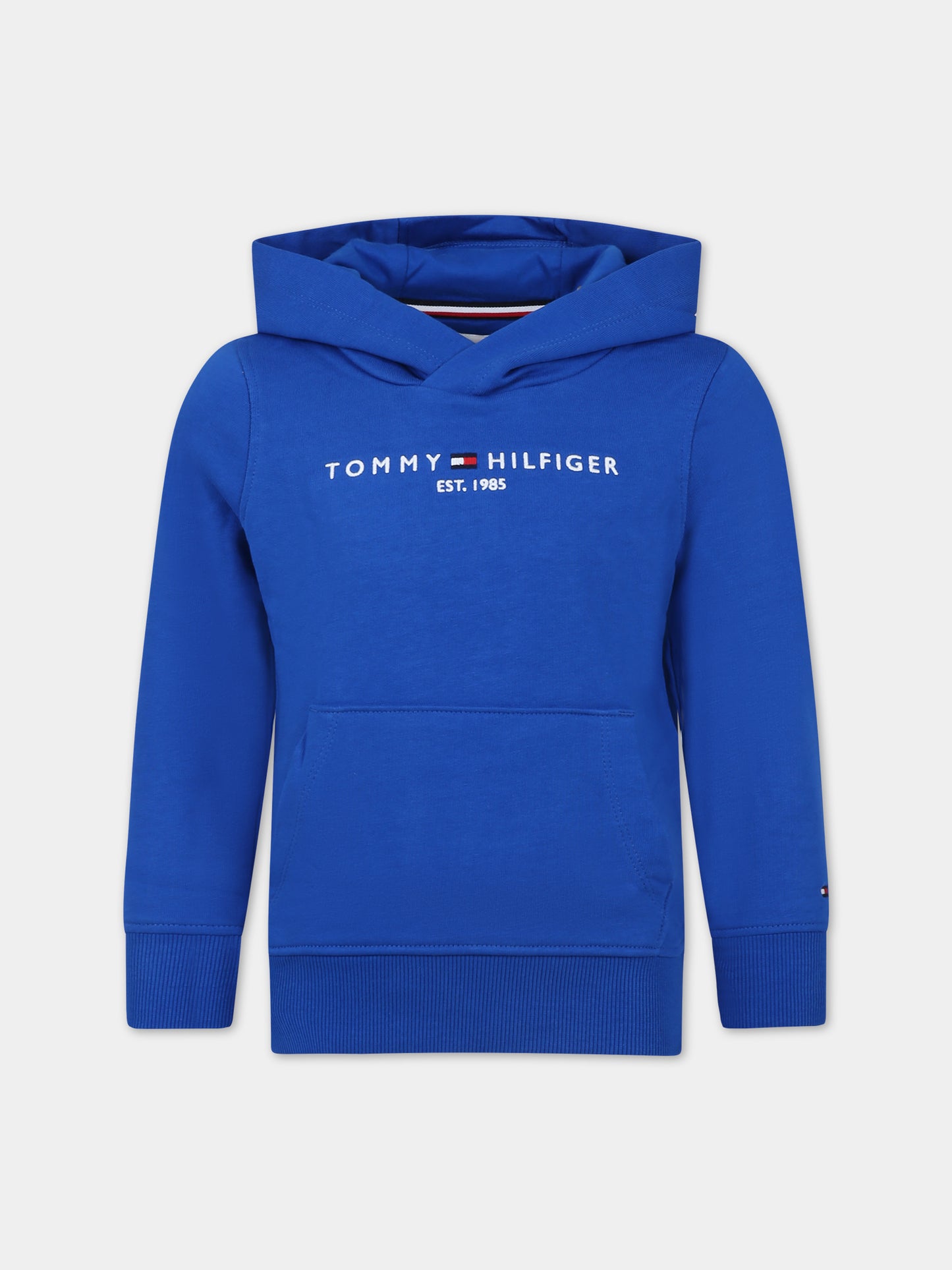Felpa azzurra per bambino con logo,Tommy Hilfiger Junior,23FMTHKS0KS00205 C66